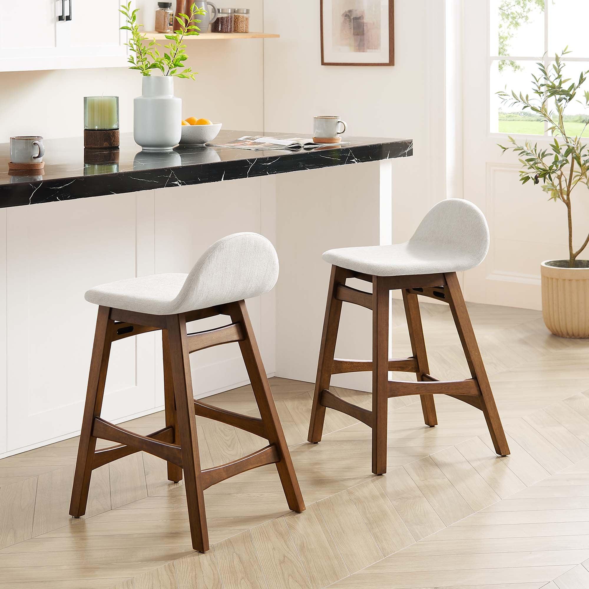 Juno Wood Counter Stool Set of 2