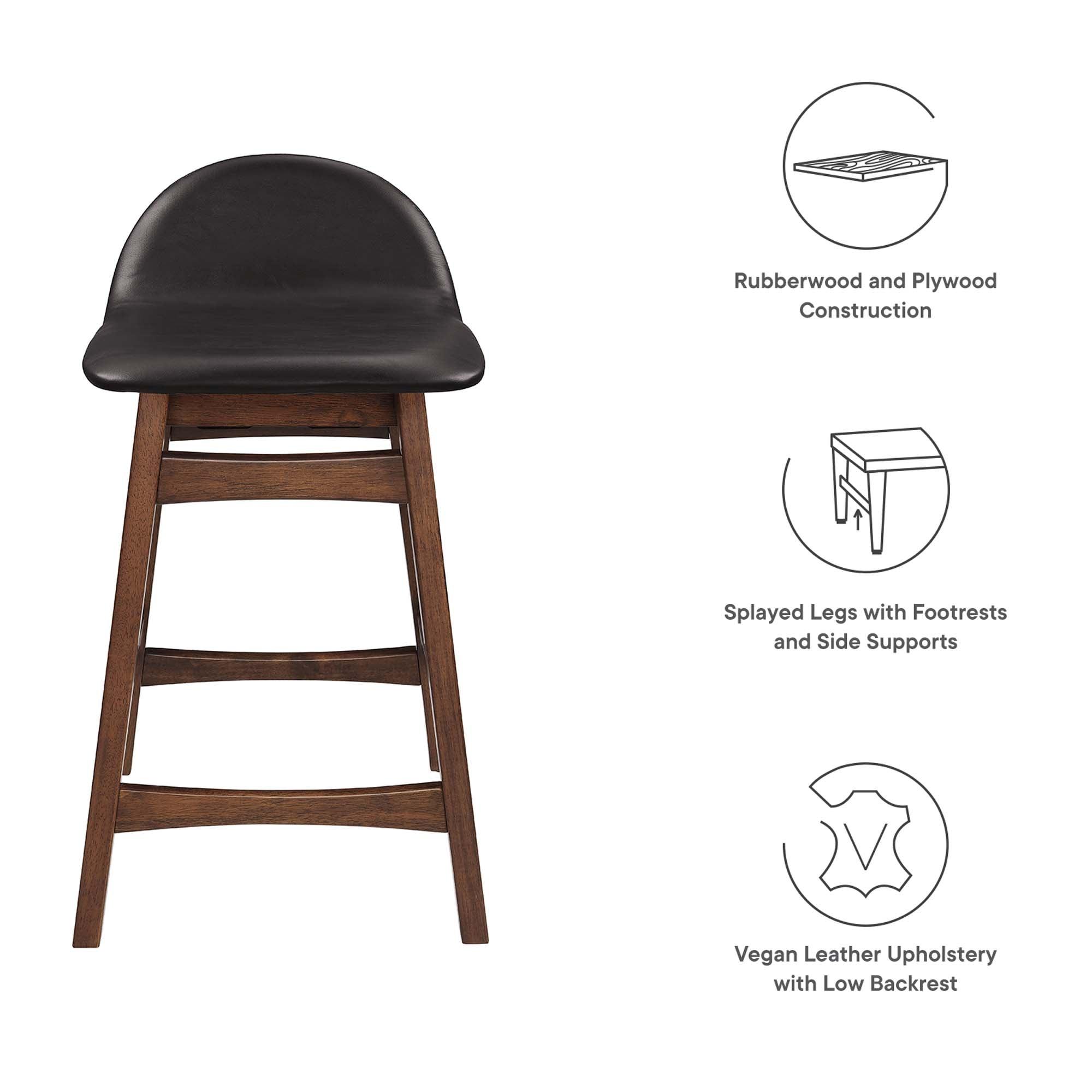 Juno Wood Counter Stool Set of 2