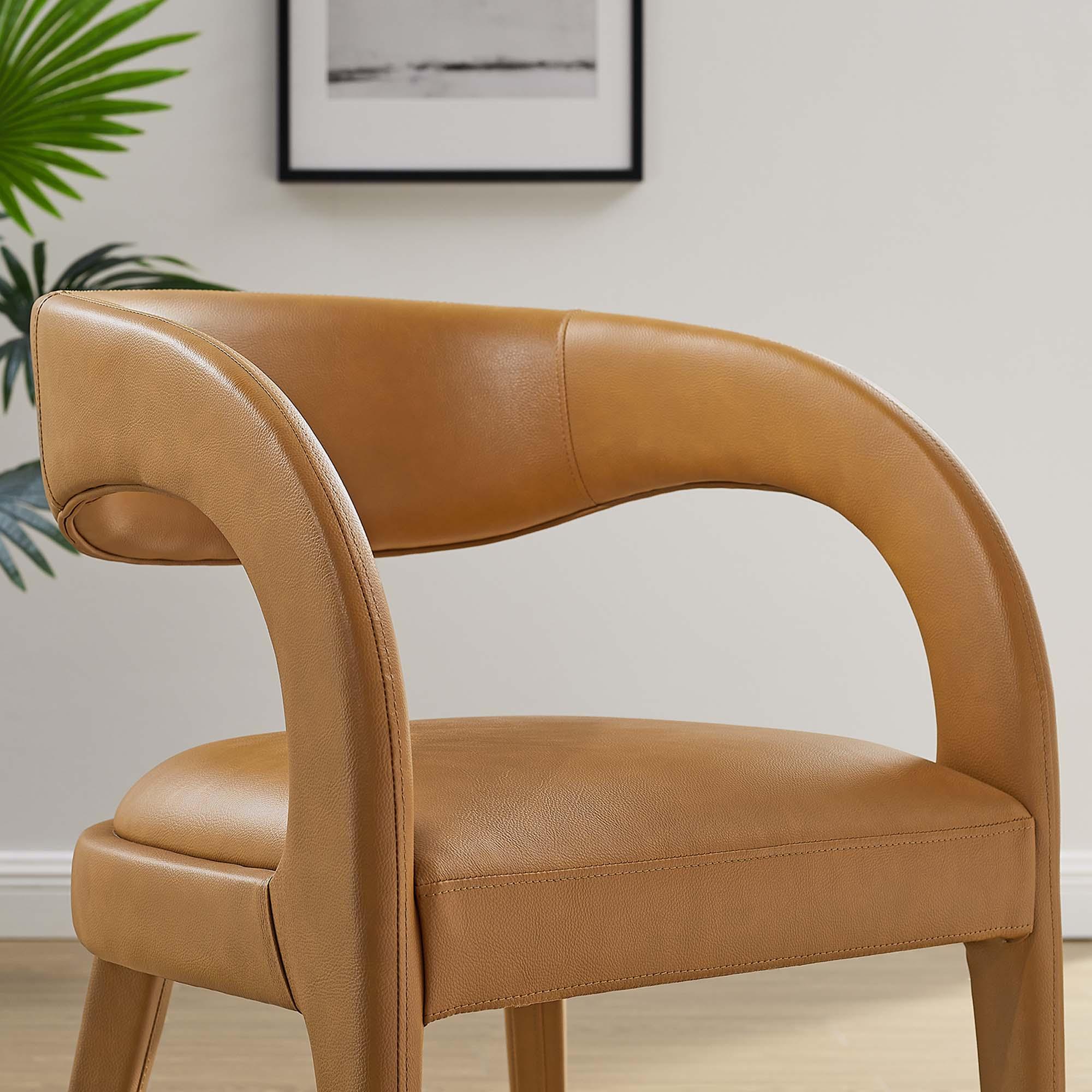 Pinnacle Vegan Leather Dining Chair Set of 2