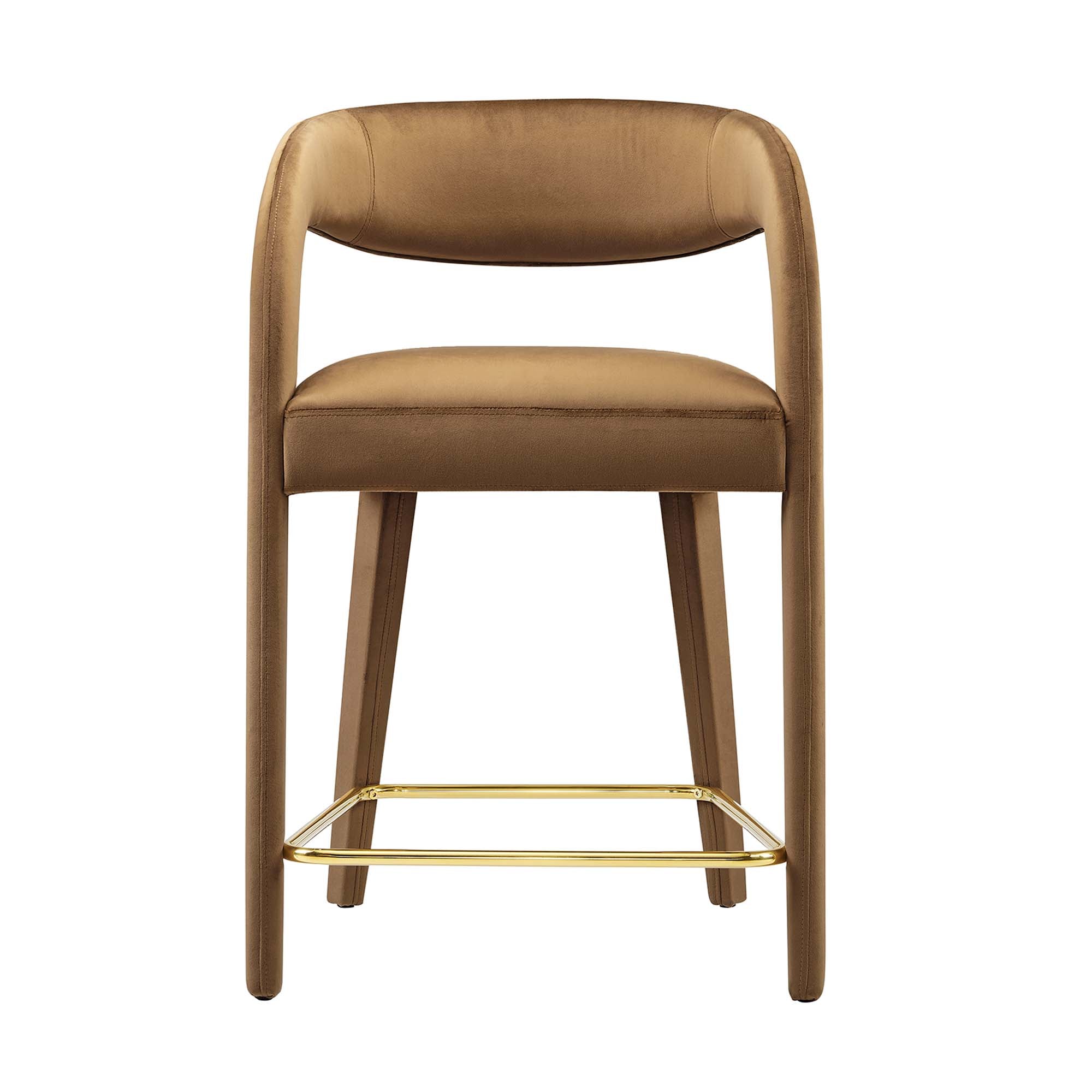 Pinnacle Performance Velvet Counter Stool Set of 2