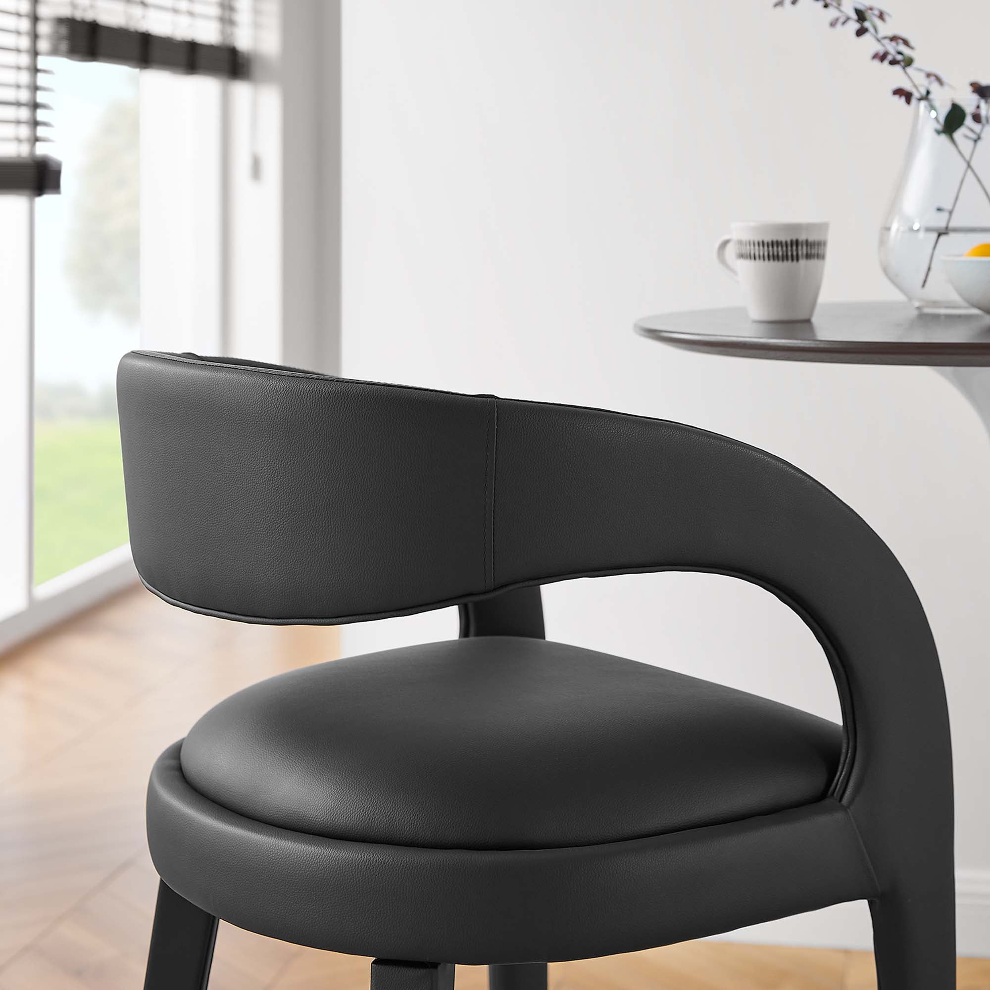 Pinnacle Vegan Leather Bar Stool Set of 2