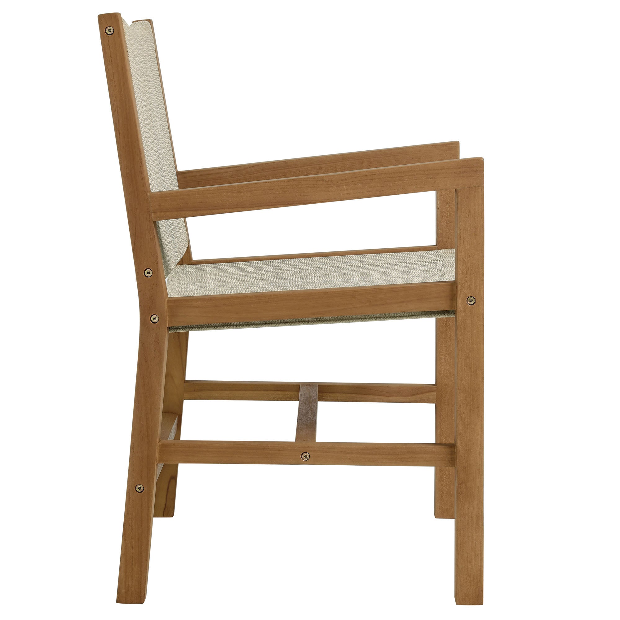 Vienna 7-Piece Outdoor Patio Teak and Rope Dining Set