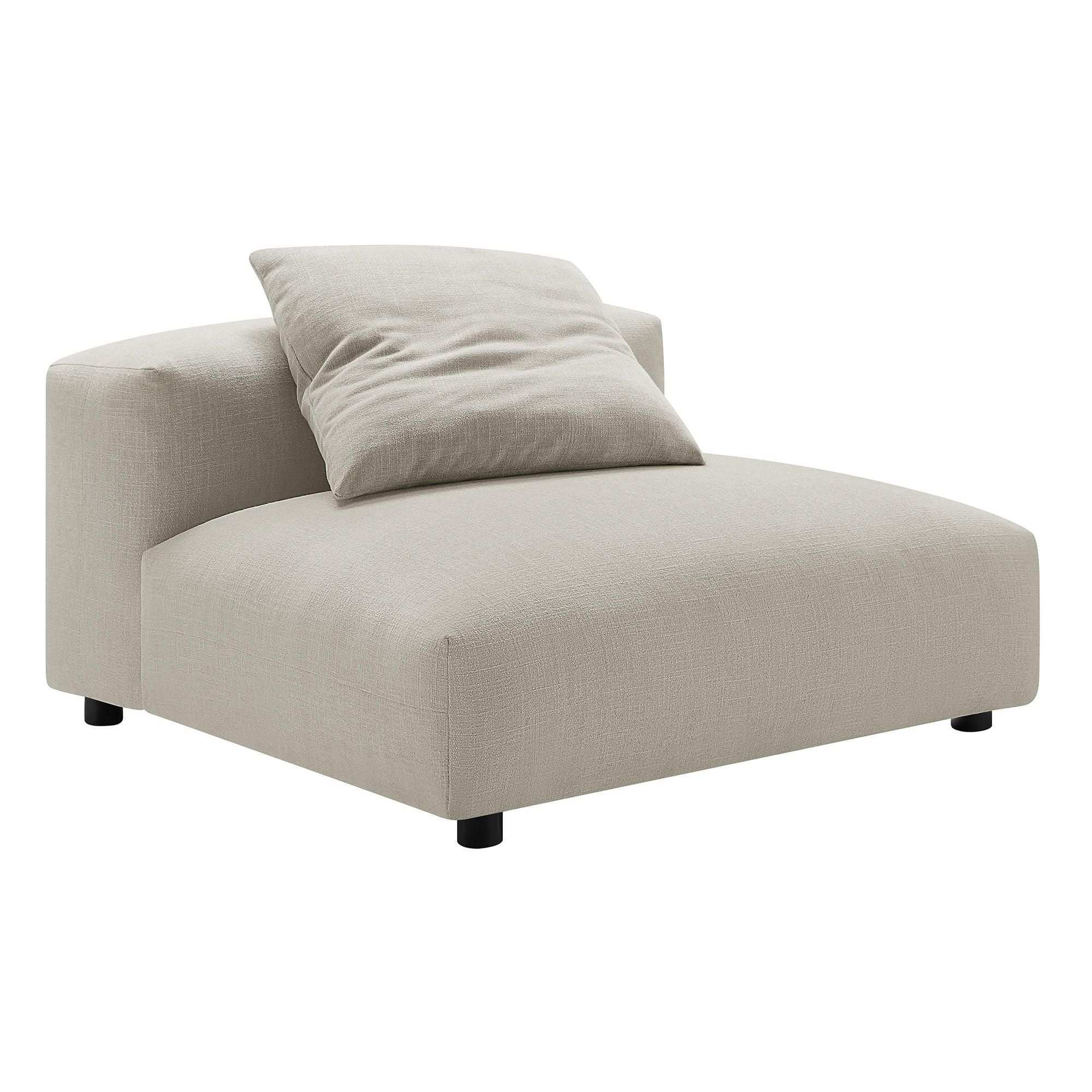 Solace 4-Piece Modular Upholstered Fabric Sectional Sofa