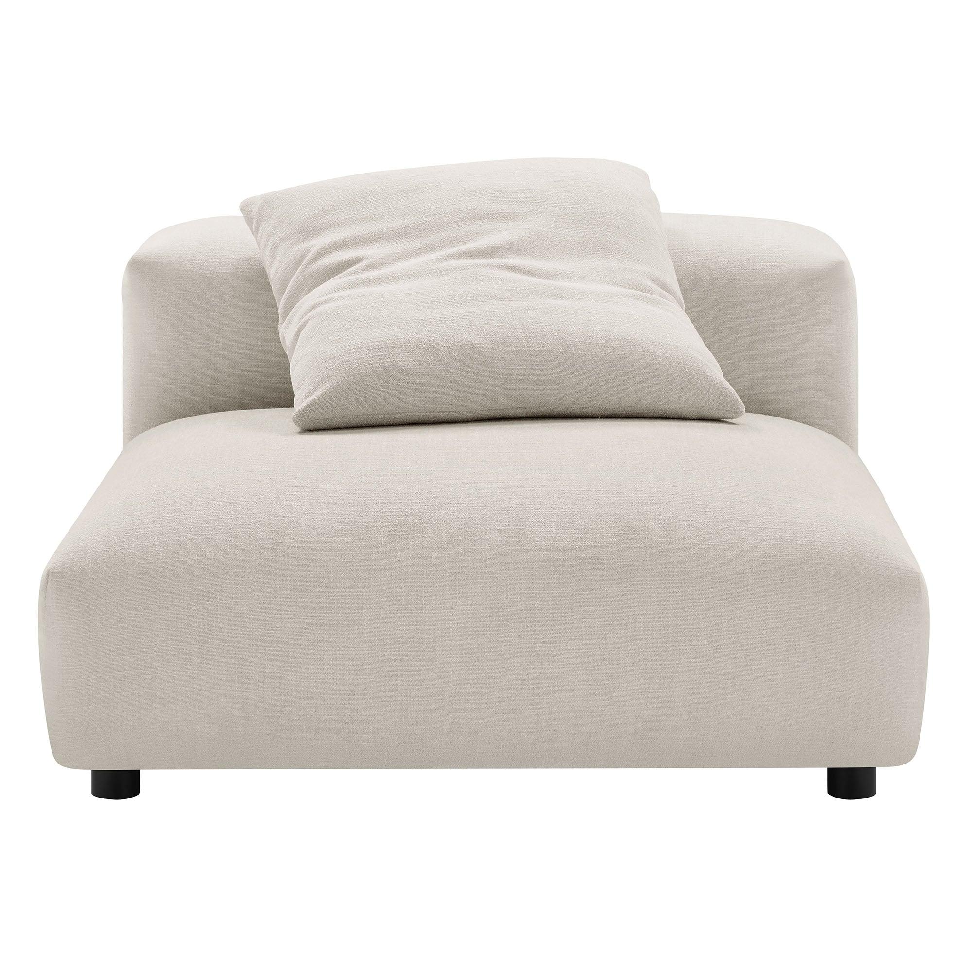 Solace 3-Piece Modular Upholstered Fabric Sectional Sofa