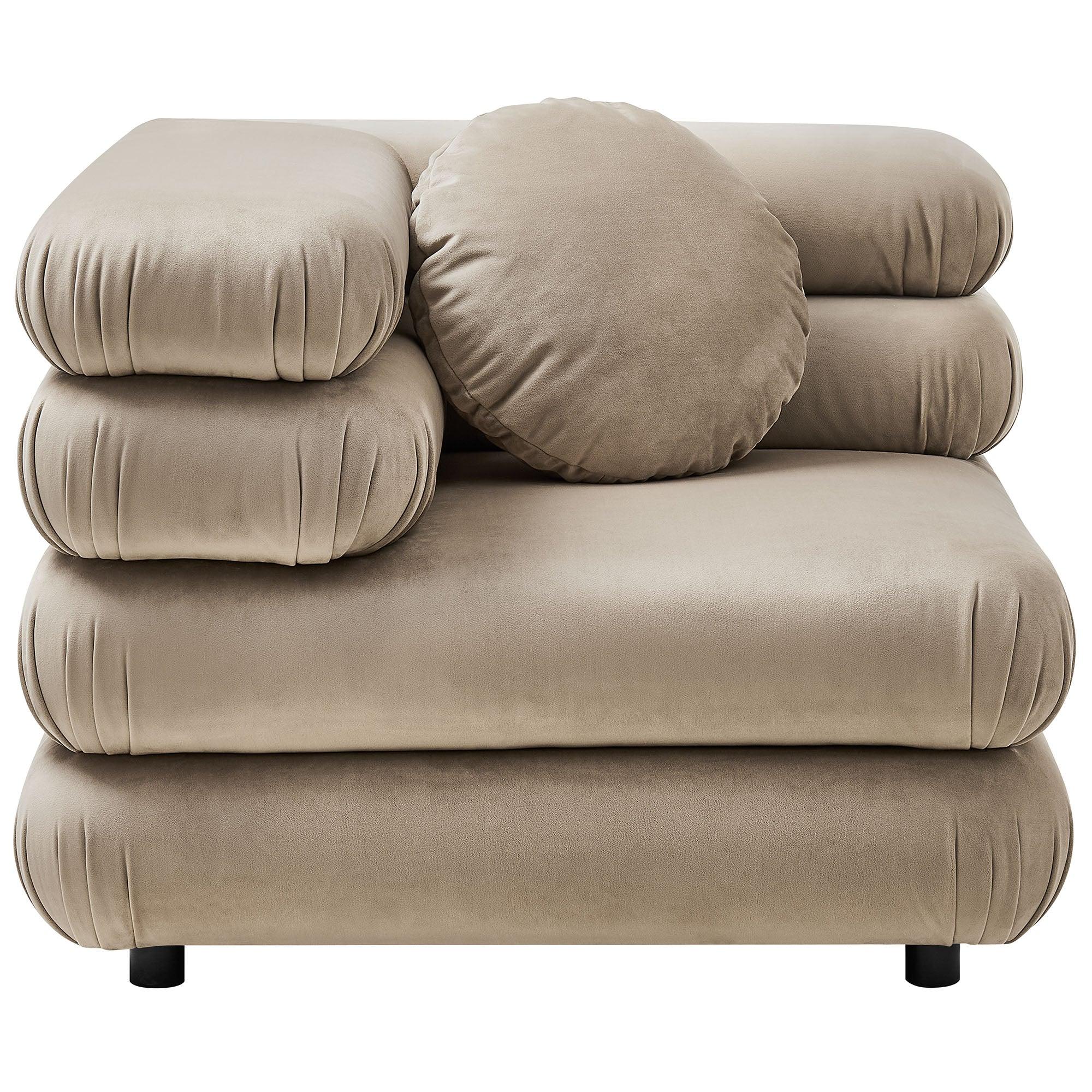 Jubilee 4-Piece Modular Performance Velvet Sectional Sofa