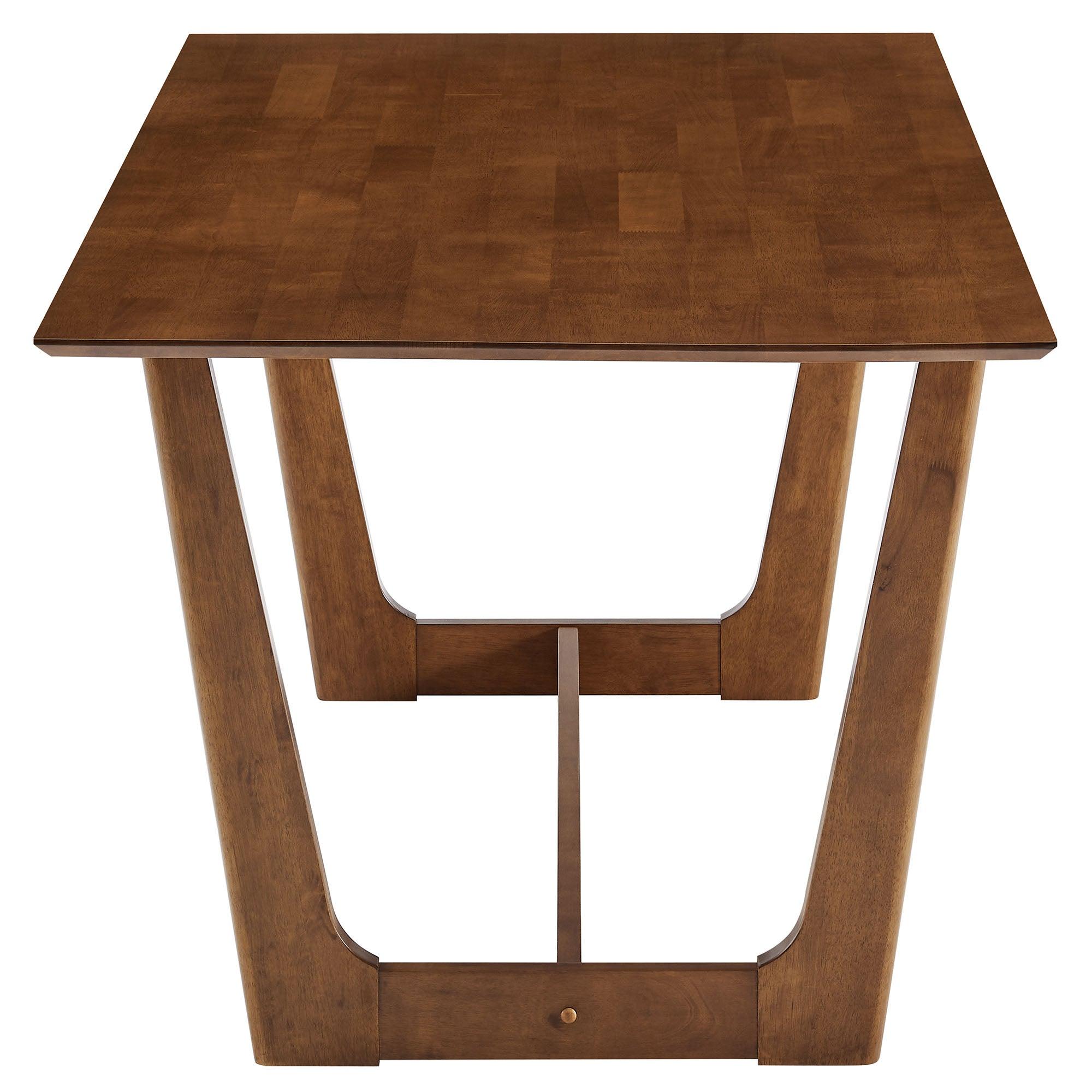 Solara 7-Piece Wood Dining Set with Fabric Upholstered Armchairs