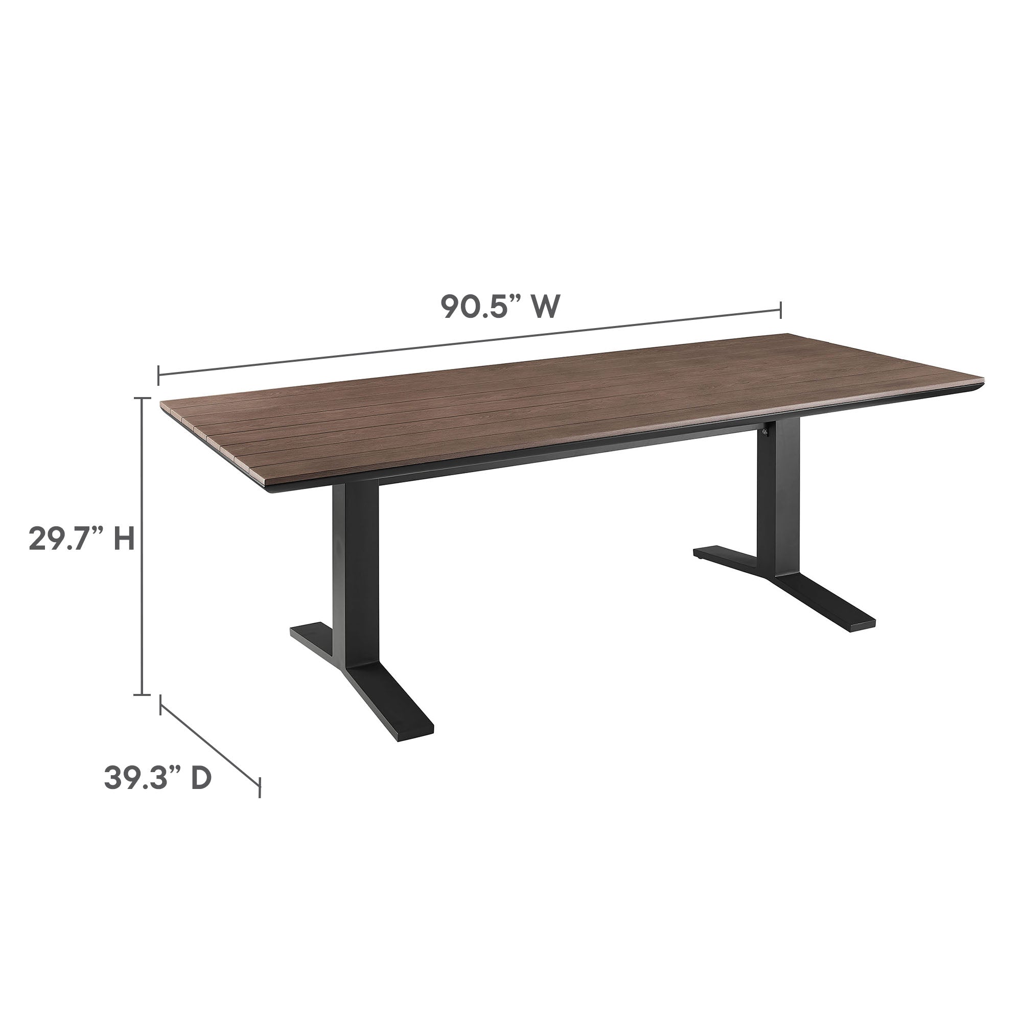 Aeris 9-Piece Outdoor Patio Aluminum Dining Set