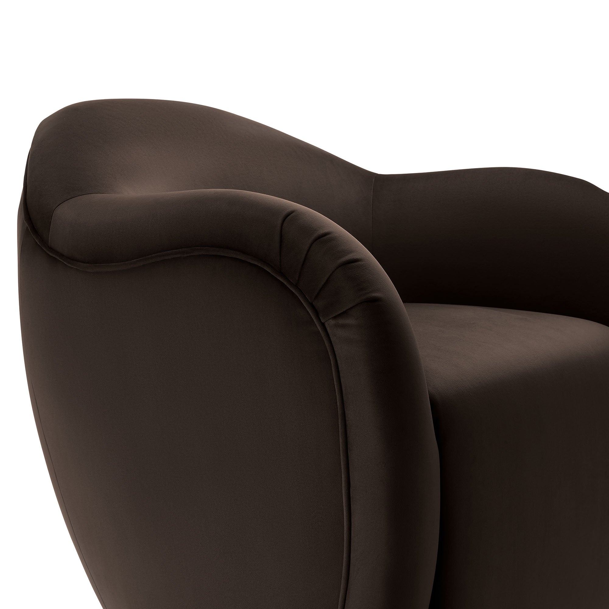 Compose Performance Velvet Swivel Armchair