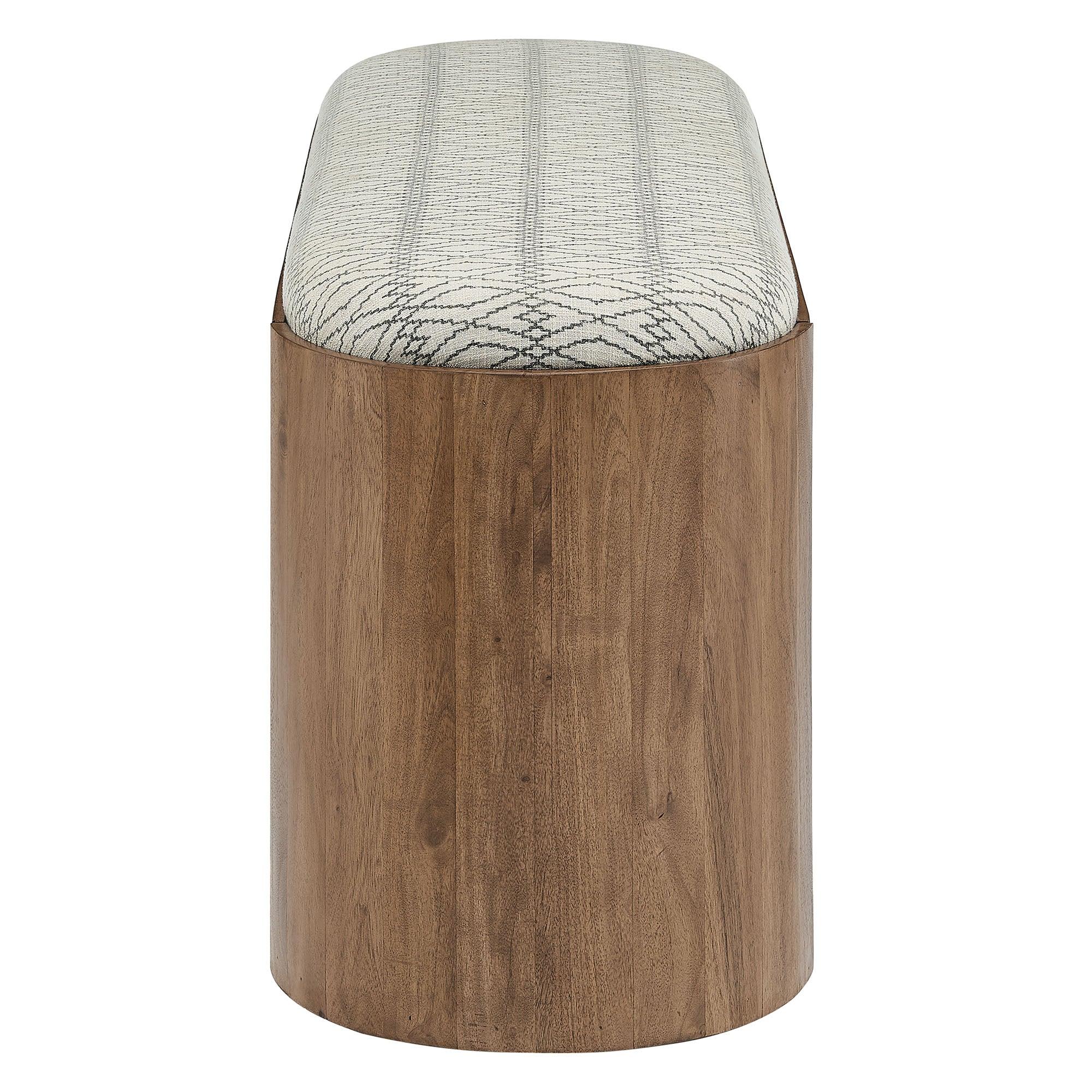 Ashby 45" Geometric Upholstered Bench