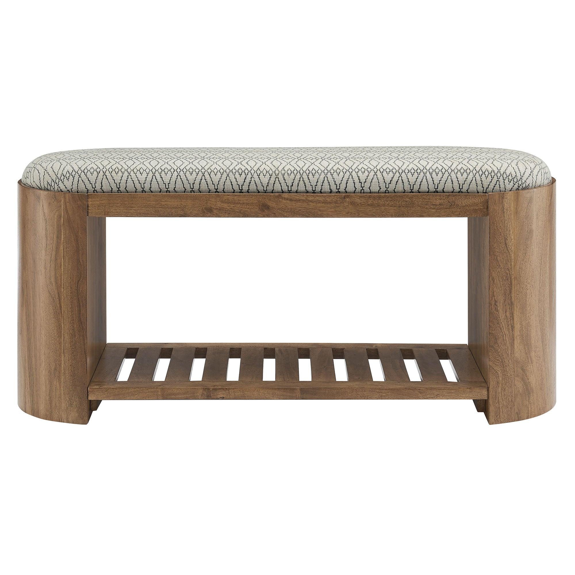 Ashby 45" Geometric Upholstered Bench