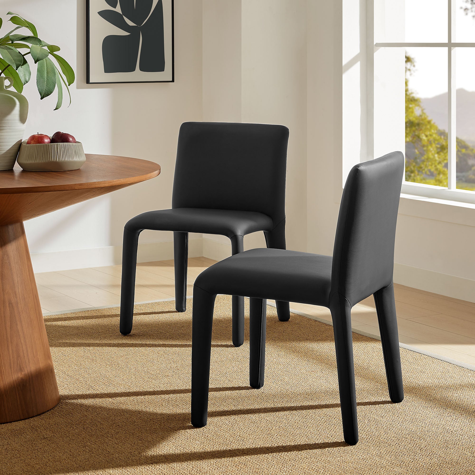 Rhodes Vegan Leather Upholstered Dining Chair