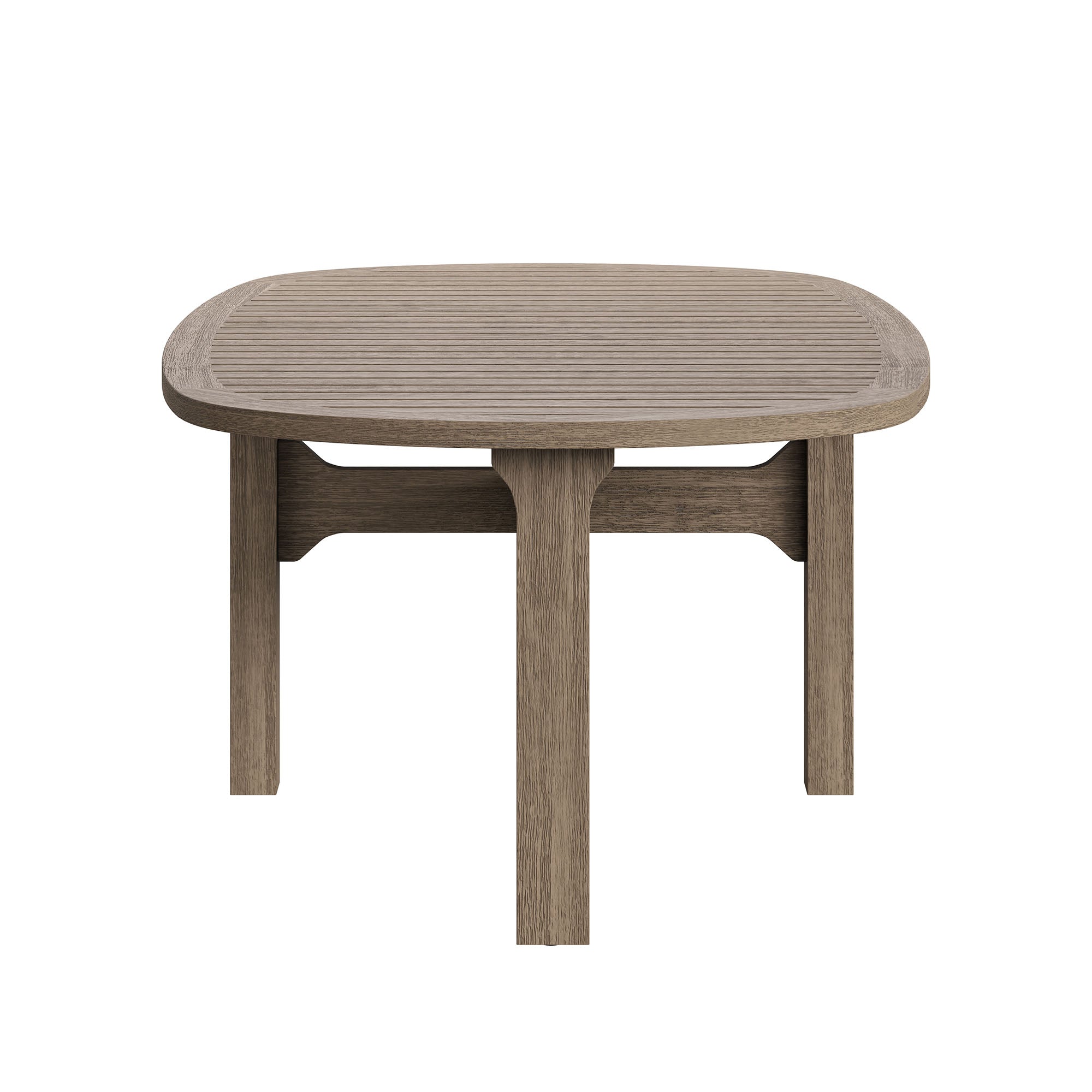 Saratoga Oval Outdoor Patio Teak Wood Coffee Table