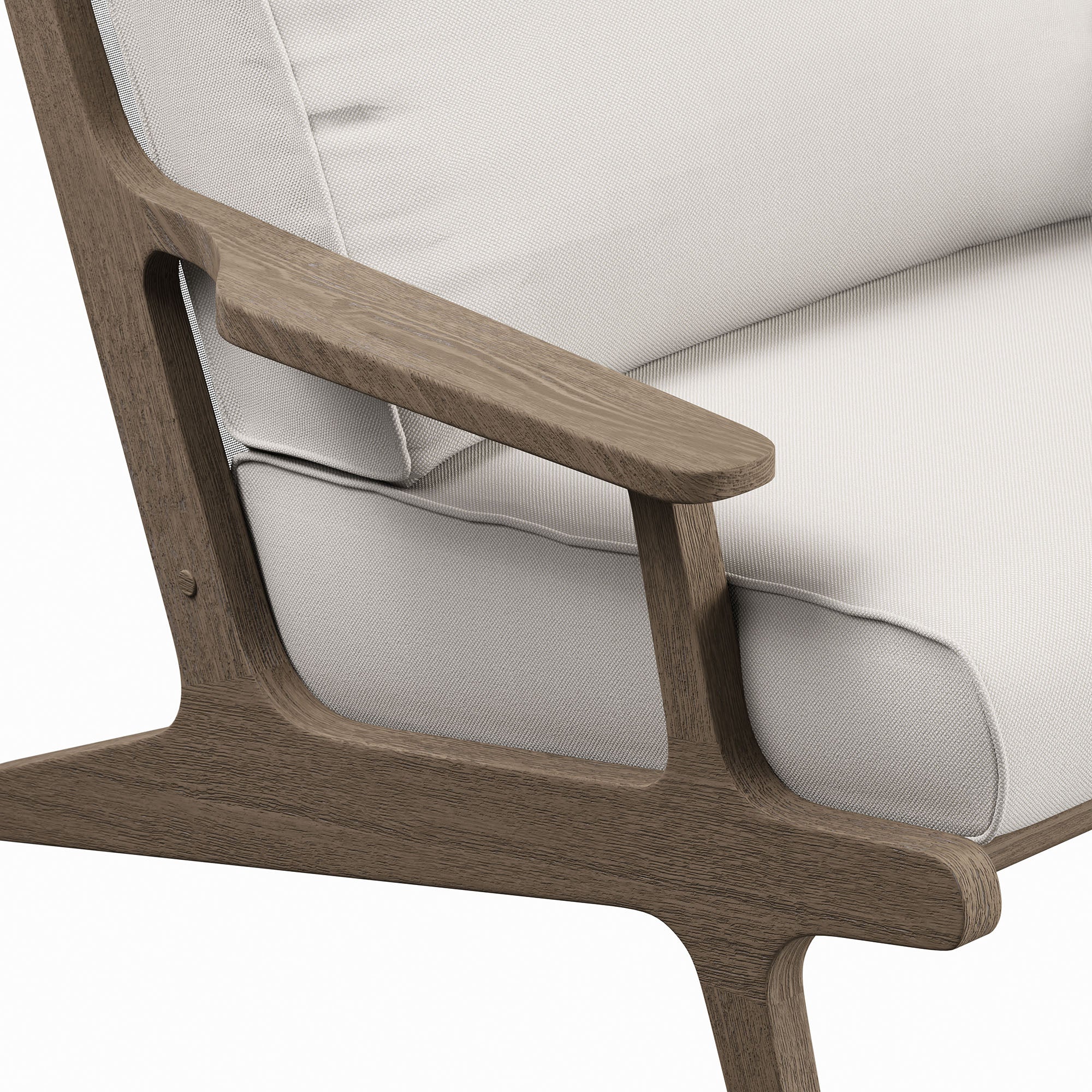 Saratoga Outdoor Patio Teak Wood Armchair