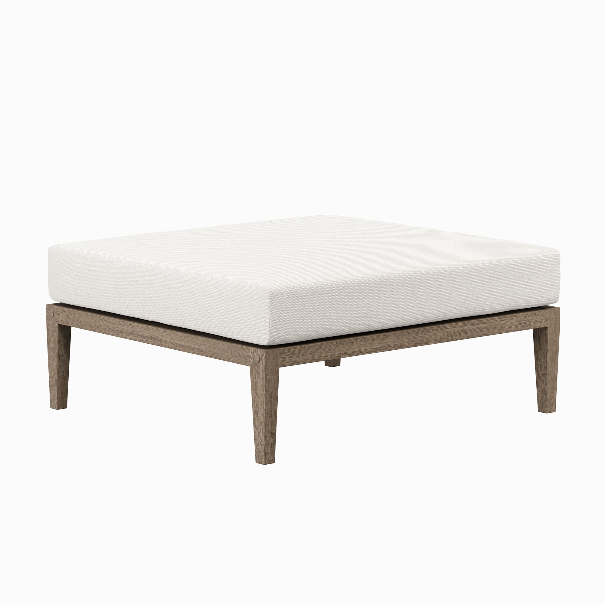 Northlake Outdoor Patio Teak Ottoman