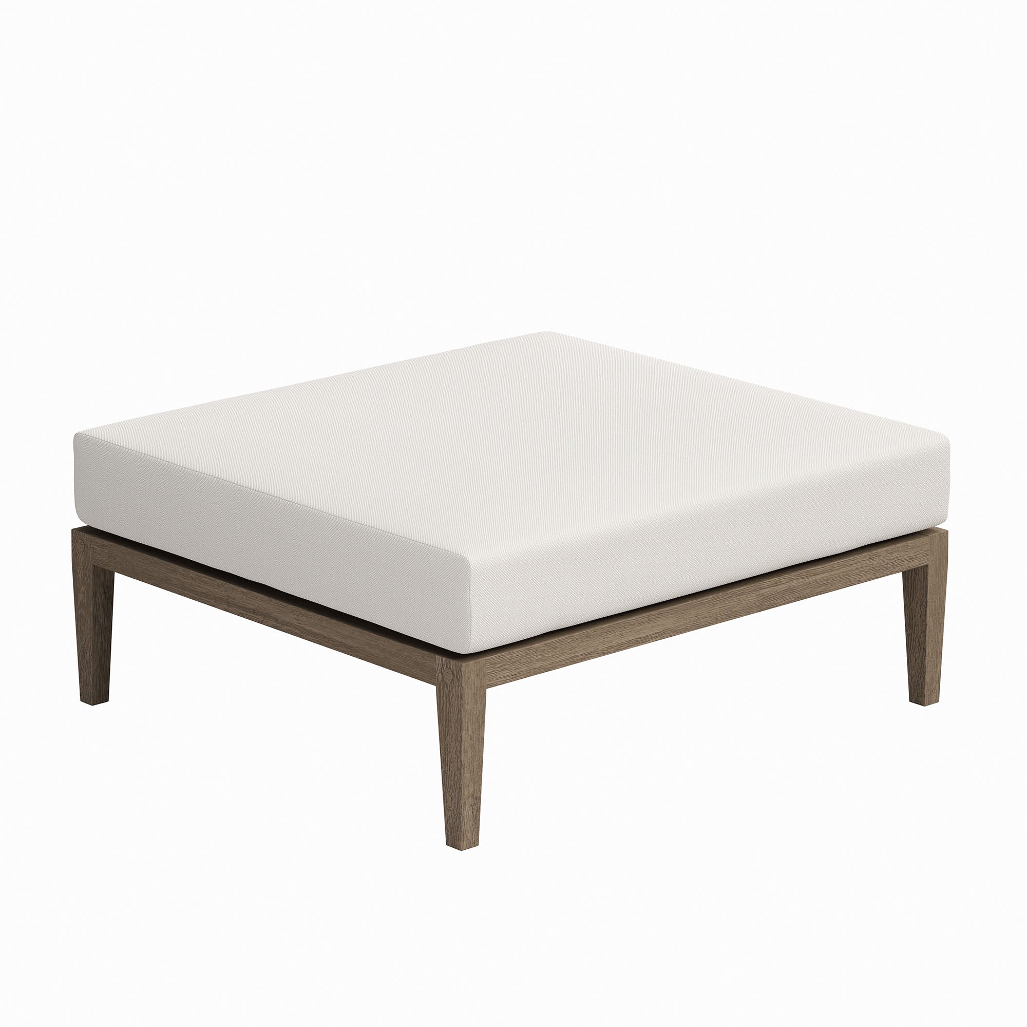Northlake Outdoor Patio Teak Ottoman