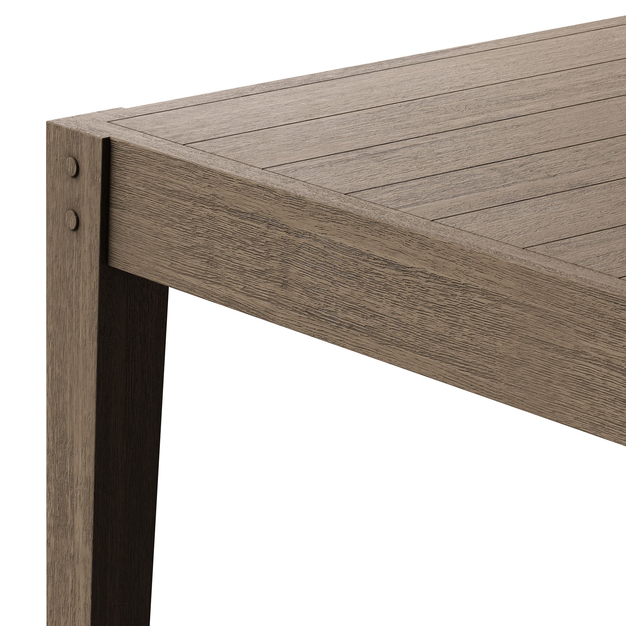 Northlake 83" Rectangular Outdoor Patio Teak Dining Table