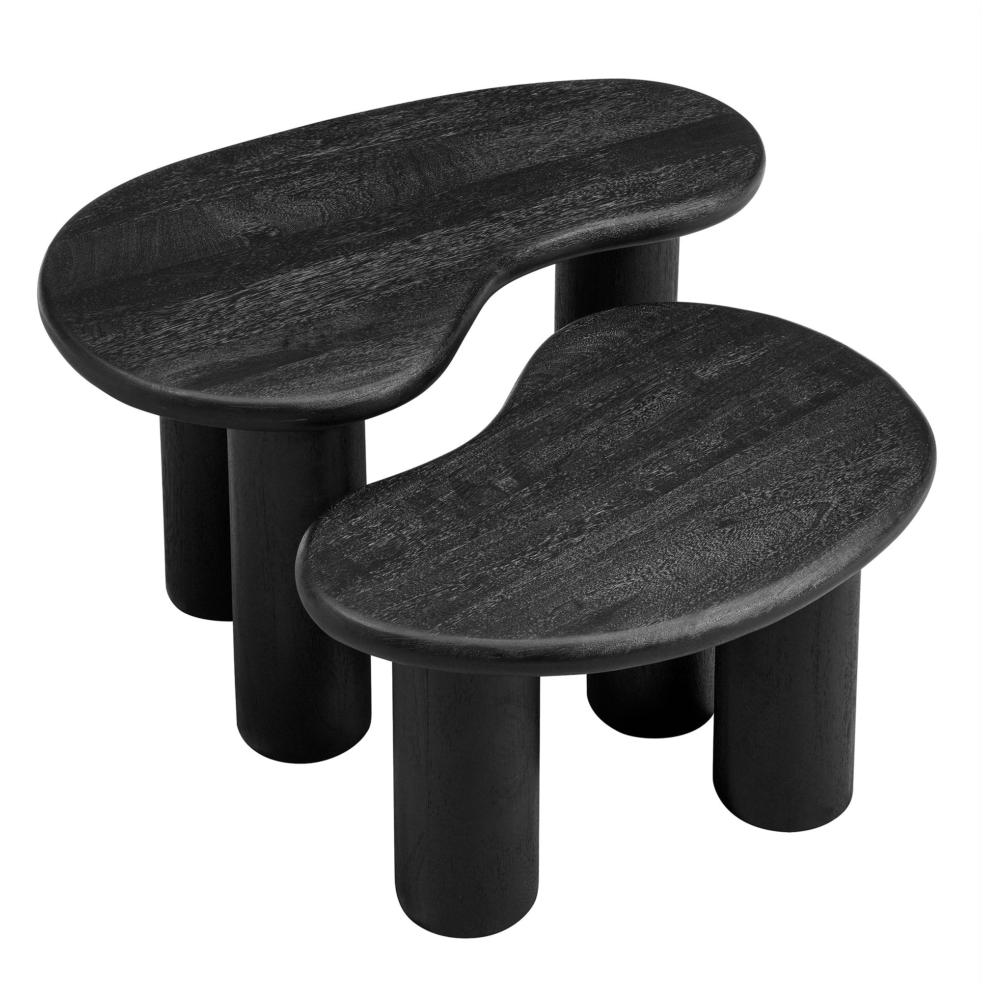 Hackney Mango Wood Nesting Coffee Table Set