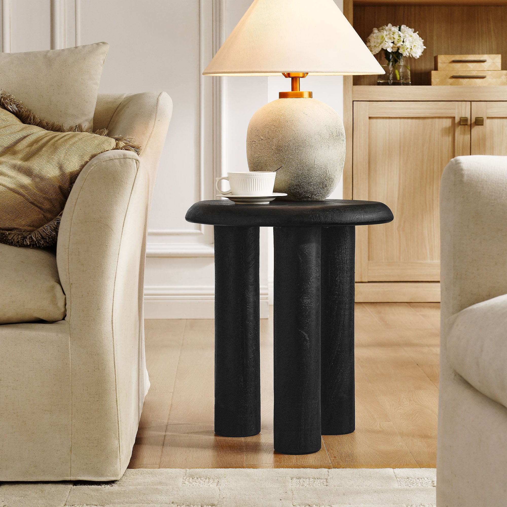 Mavina Mango Wood Side Table