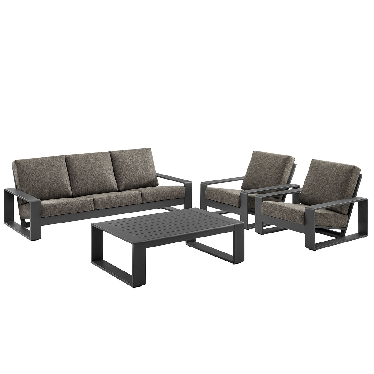 Lirienne 4-Piece Outdoor Patio Aluminum Furniture Set