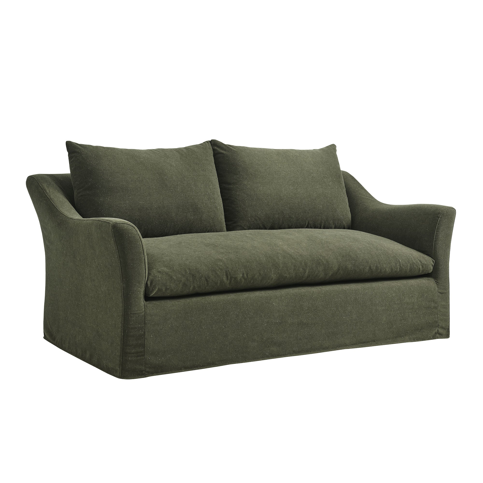 Somerset 70" Linen Blend Slipcovered Loveseat