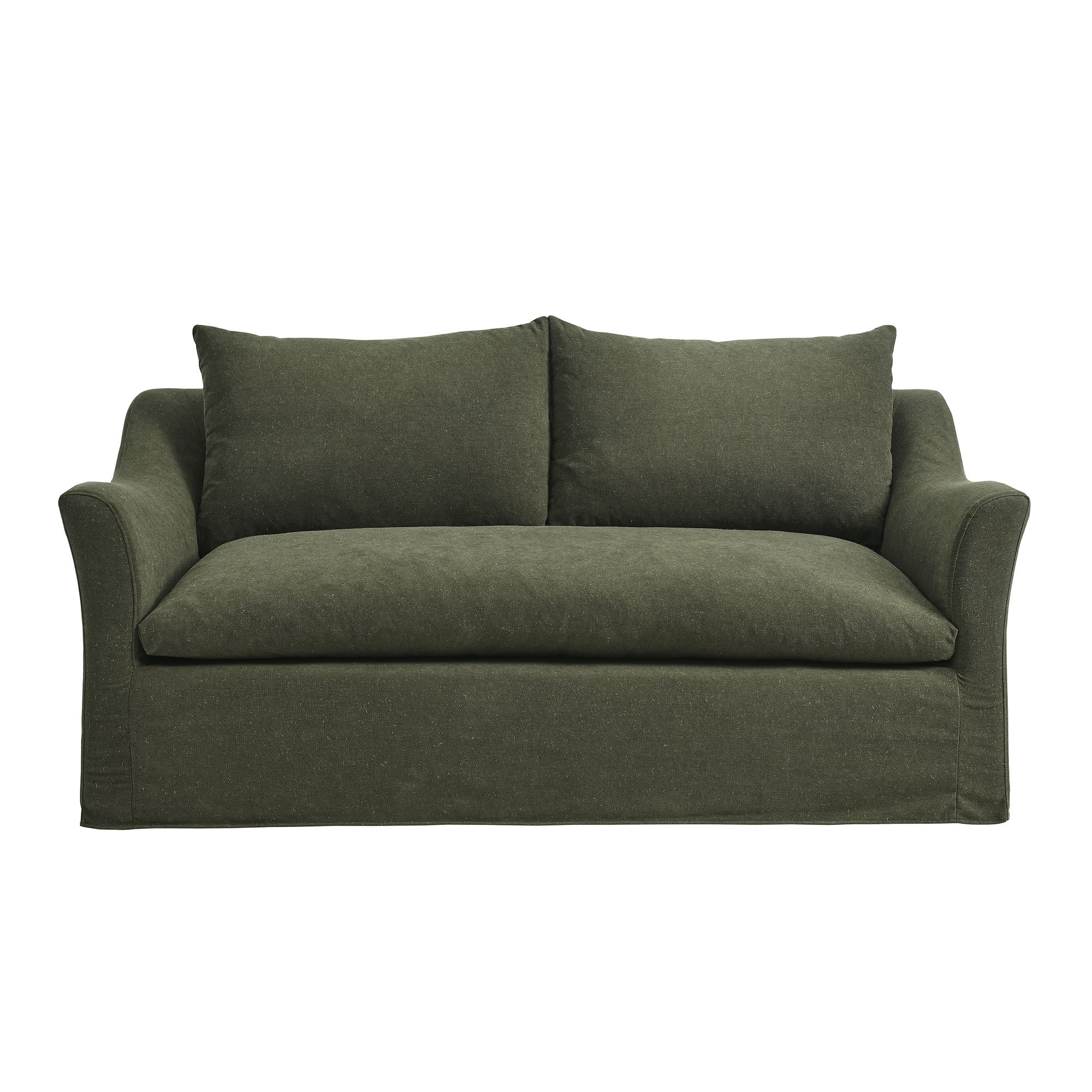 Somerset 70" Linen Blend Slipcovered Loveseat