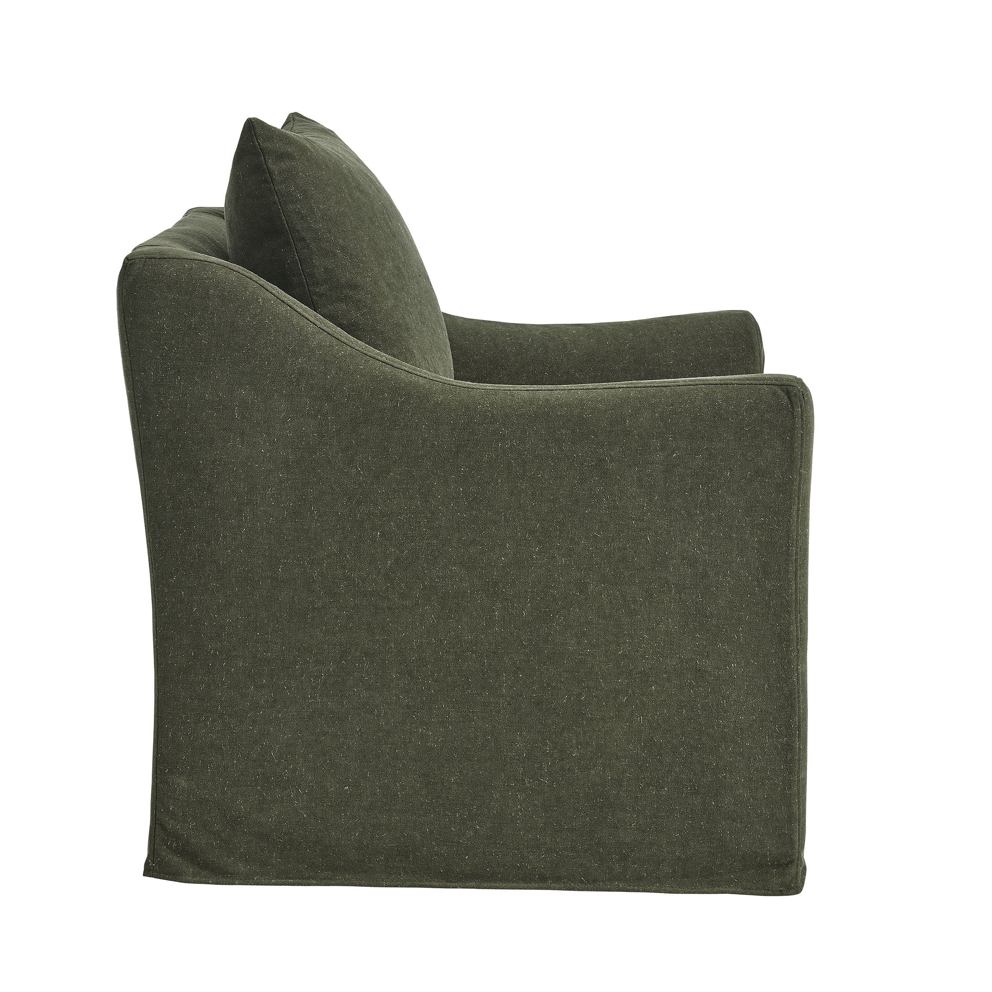 Somerset Linen Blend Slipcovered Armchair