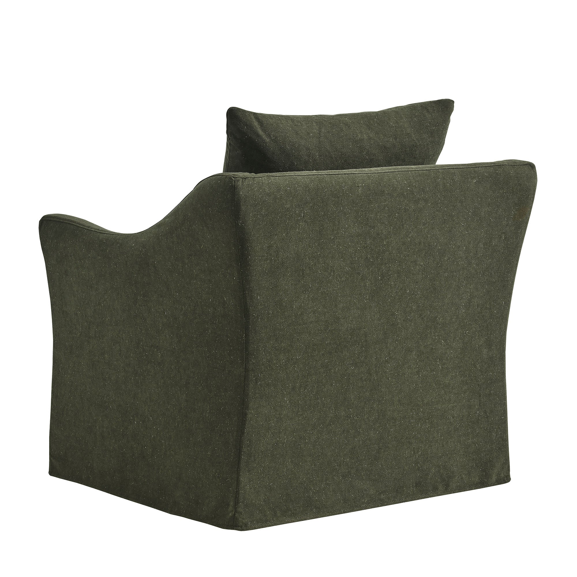 Somerset Linen Blend Slipcovered Armchair