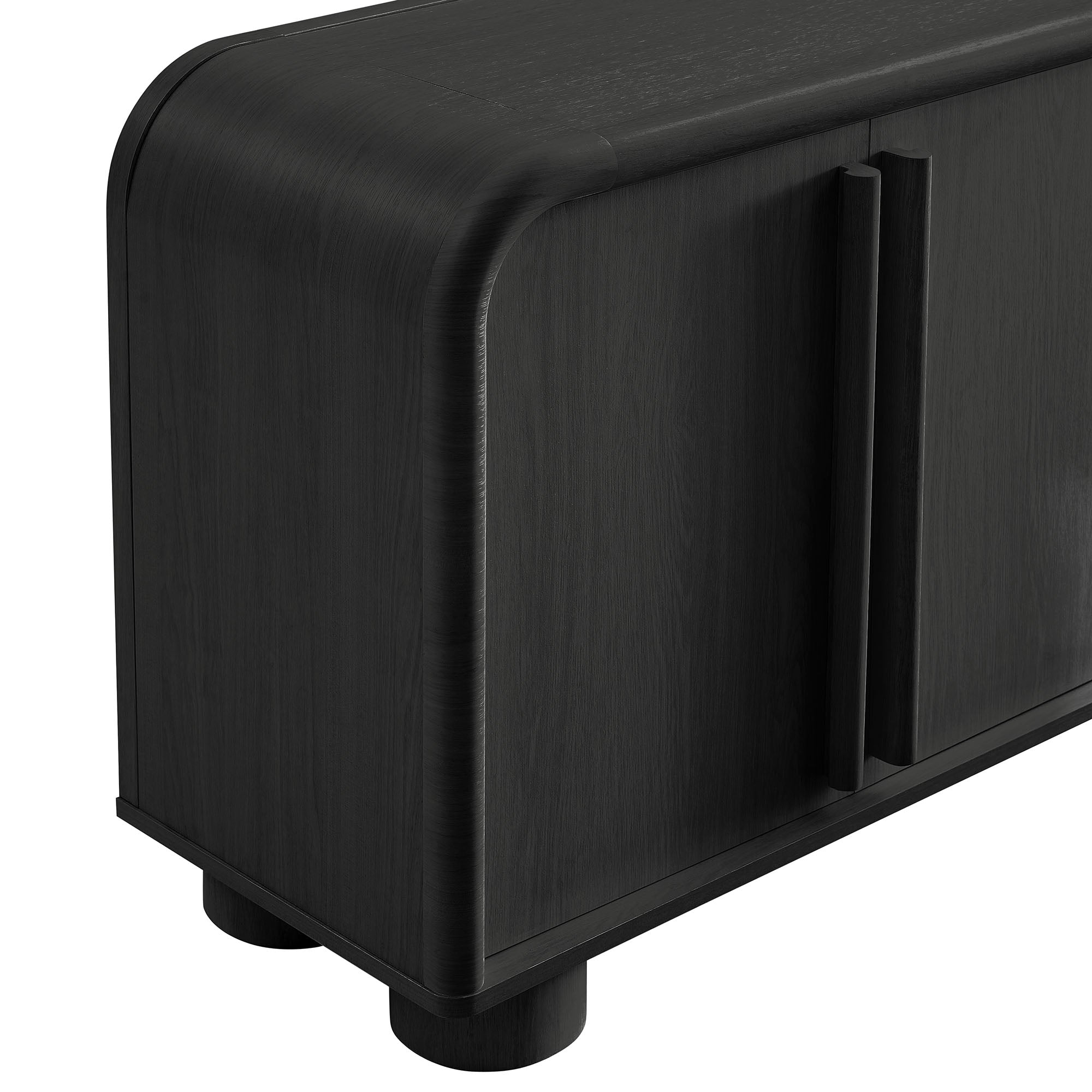 Bellamy Curved 4-Door Sideboard Cabinet