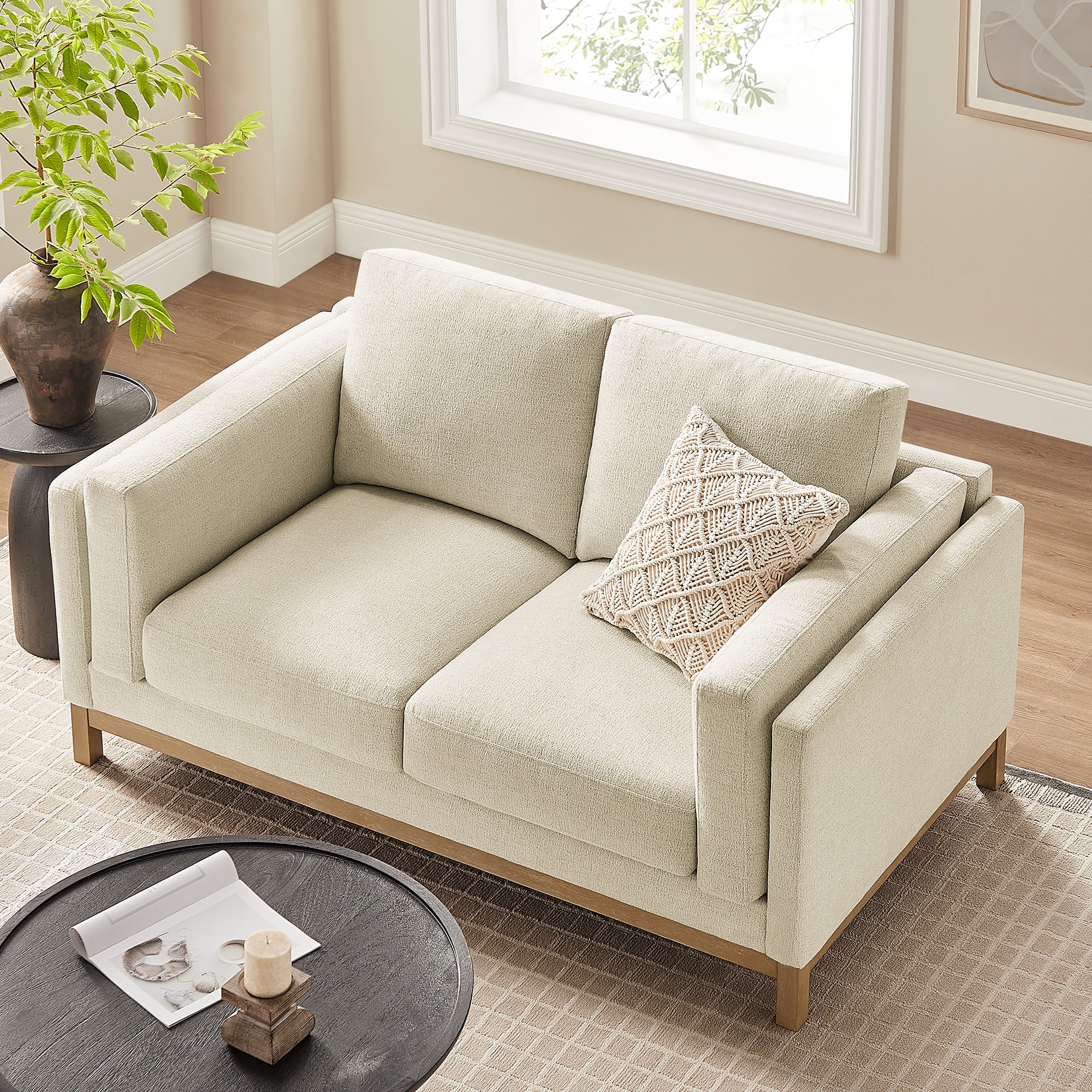Roscoe 63 inch Fabric Loveseat