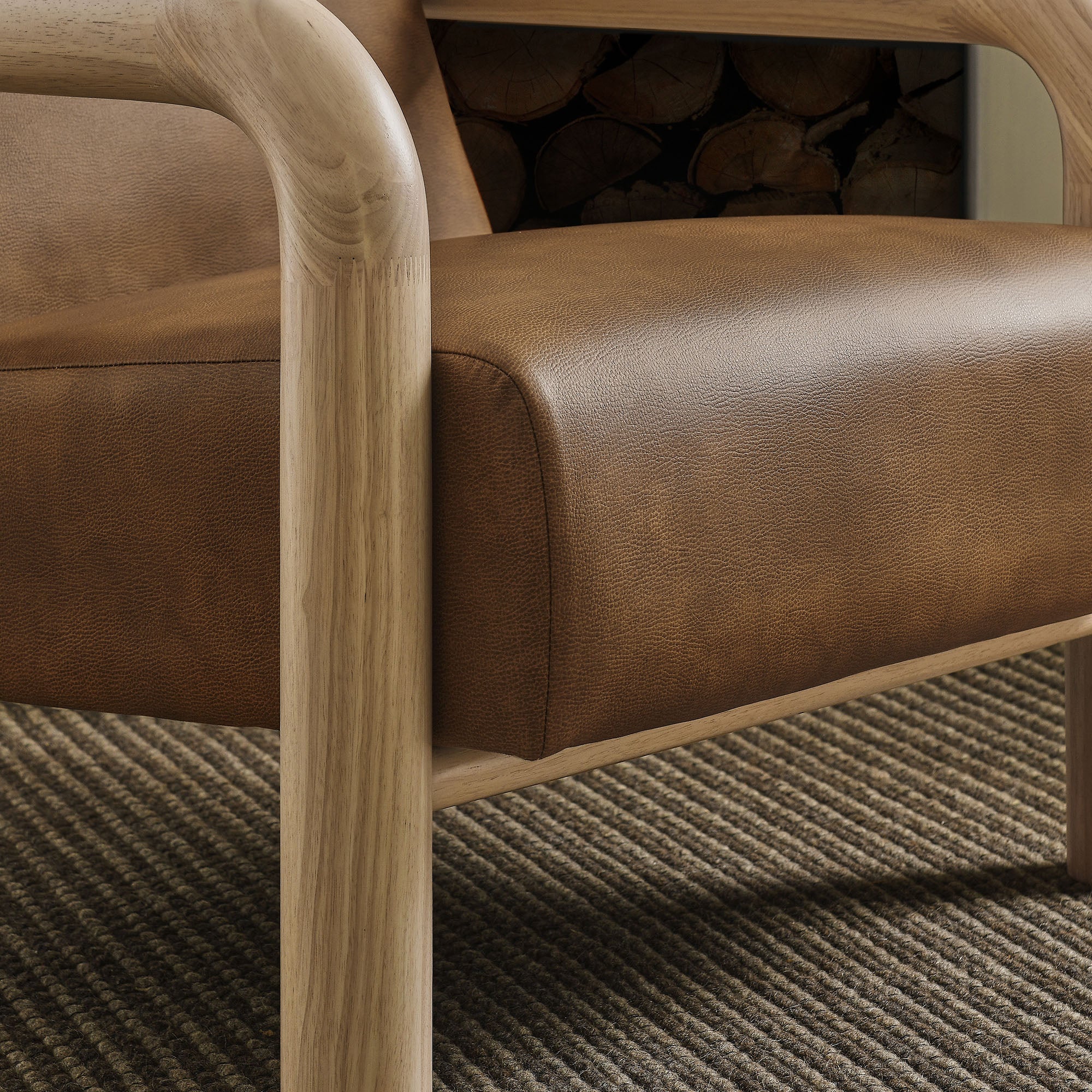 Sereno Vegan Leather Accent Chair