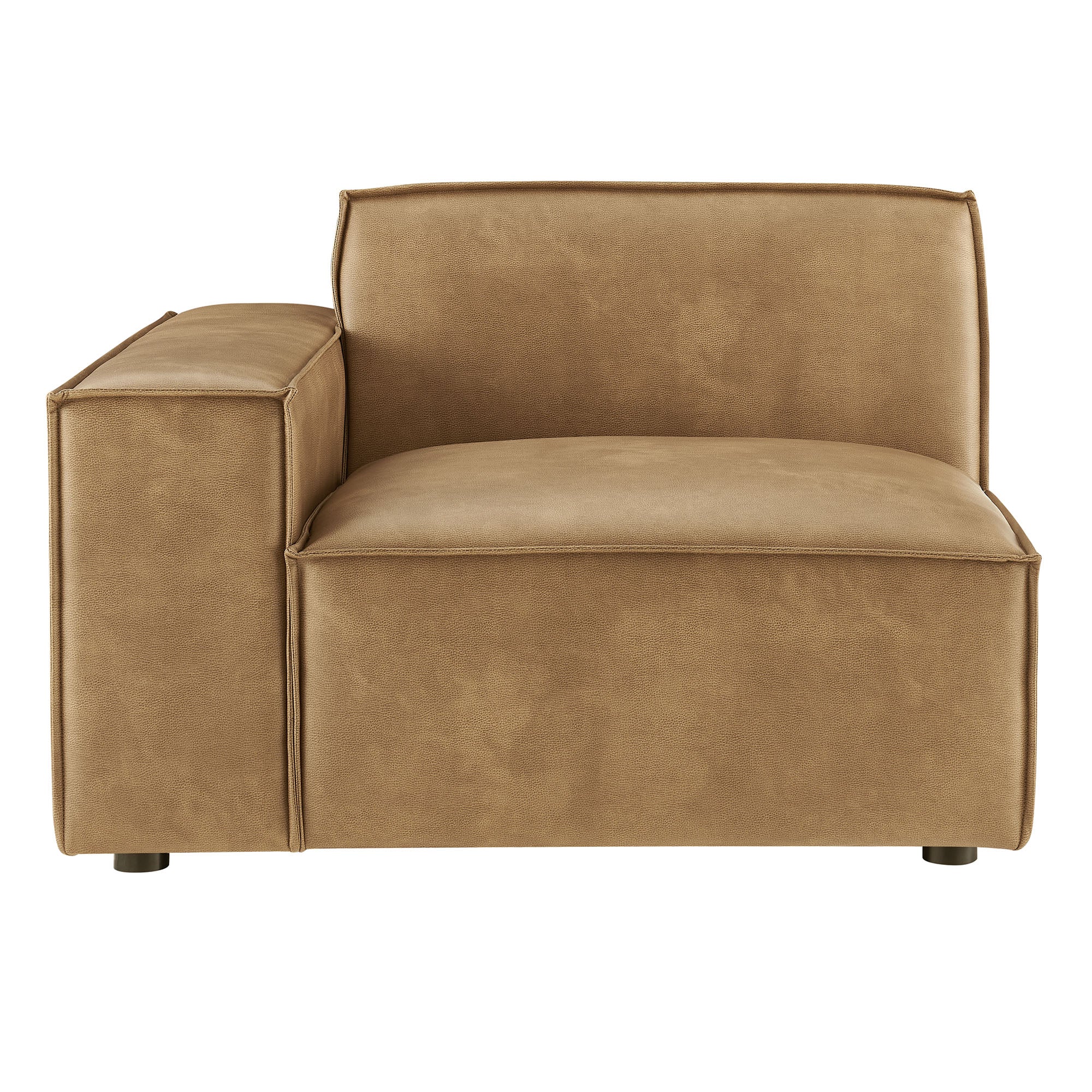 Restore Vegan Leather Left-Facing Modular Lounge Chair