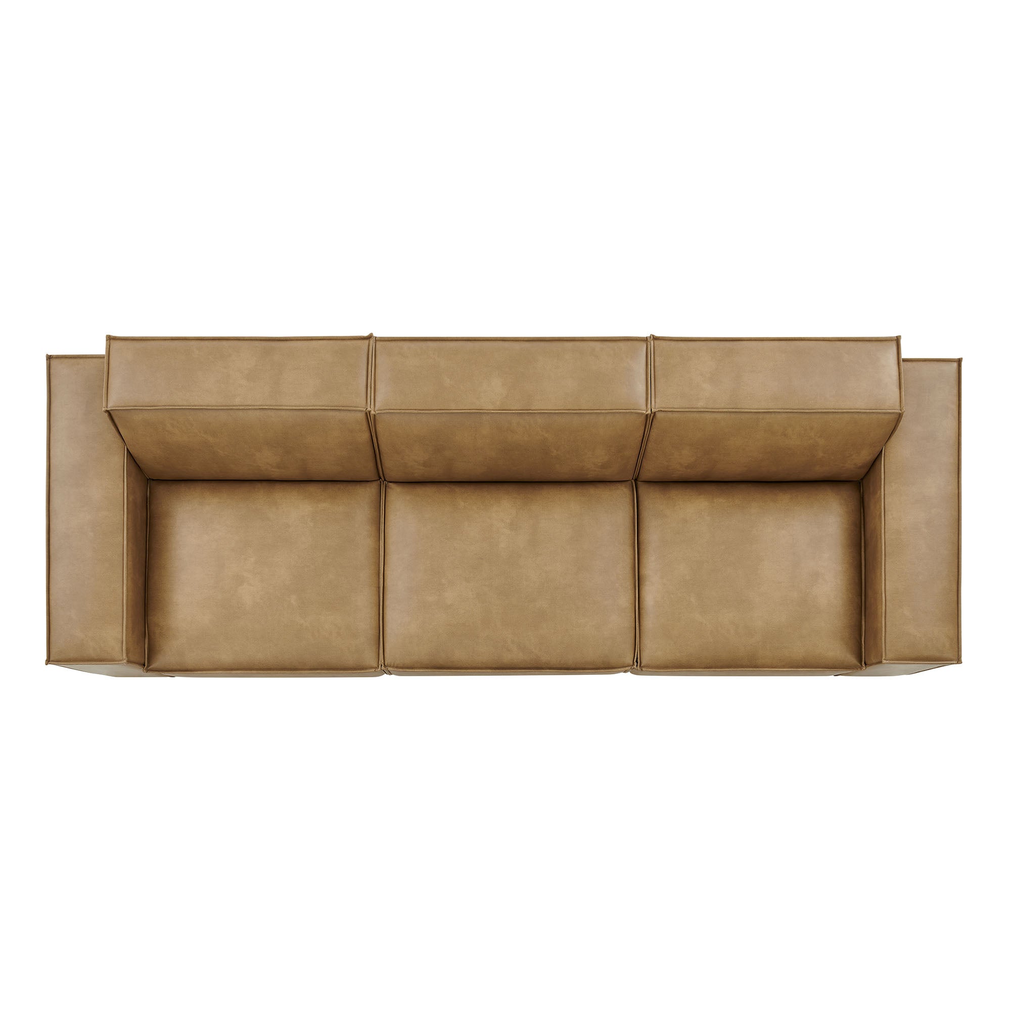 Restore 3-Piece Vegan Leather Modular Sofa Set