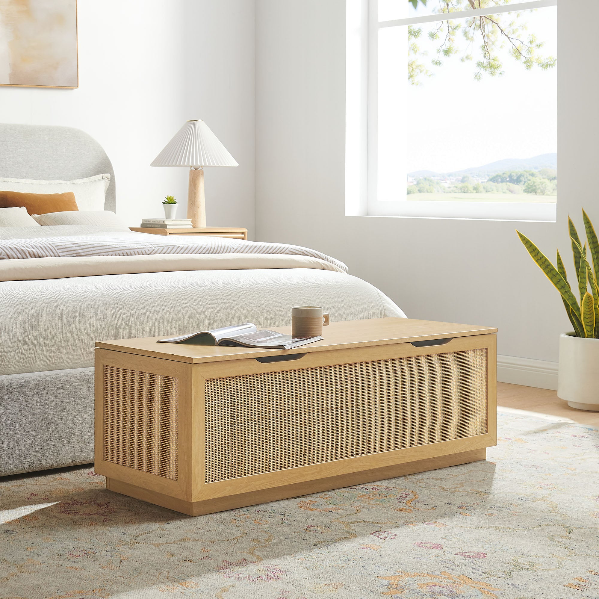 Soma 47" Rattan Storage Bench