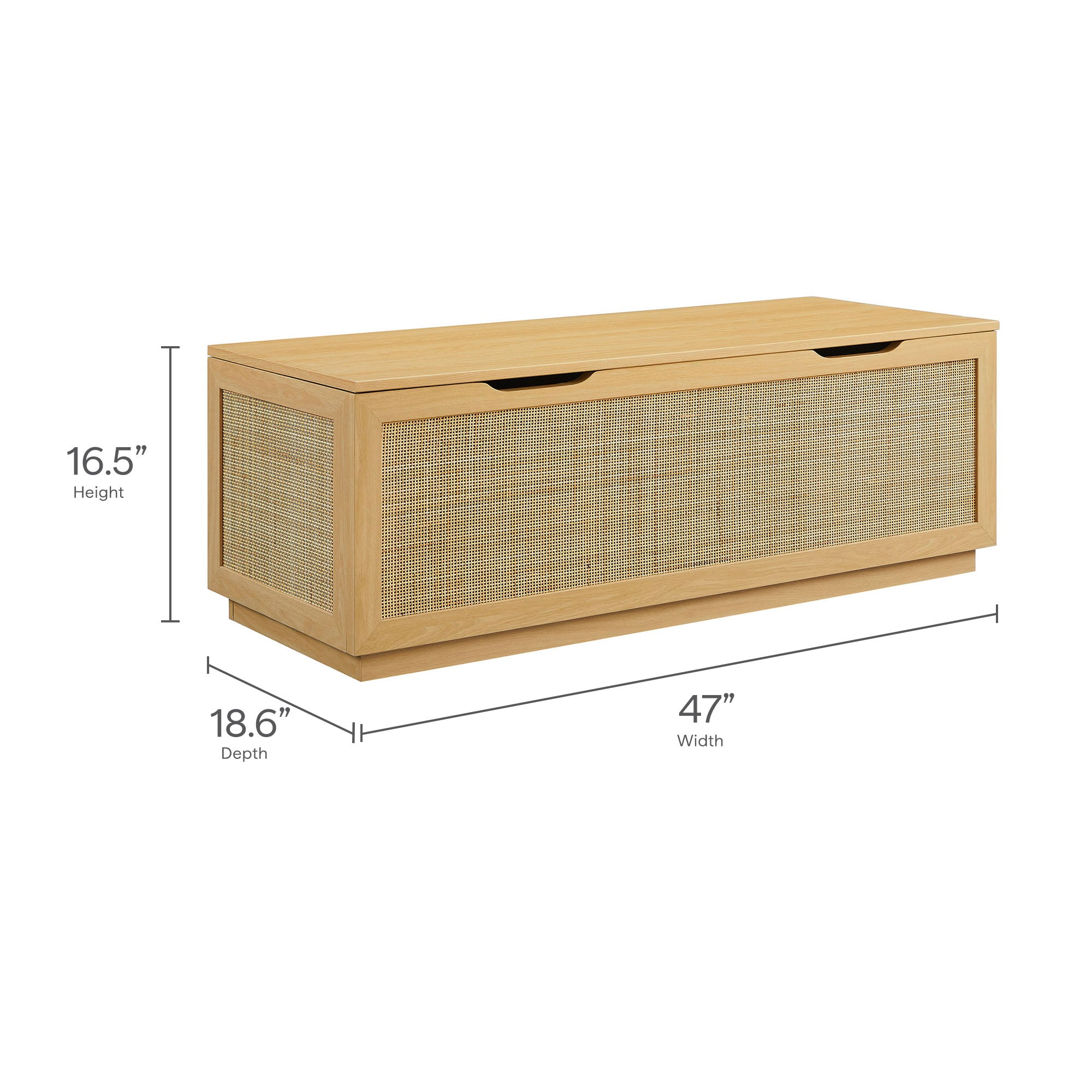 Soma 47" Rattan Storage Bench