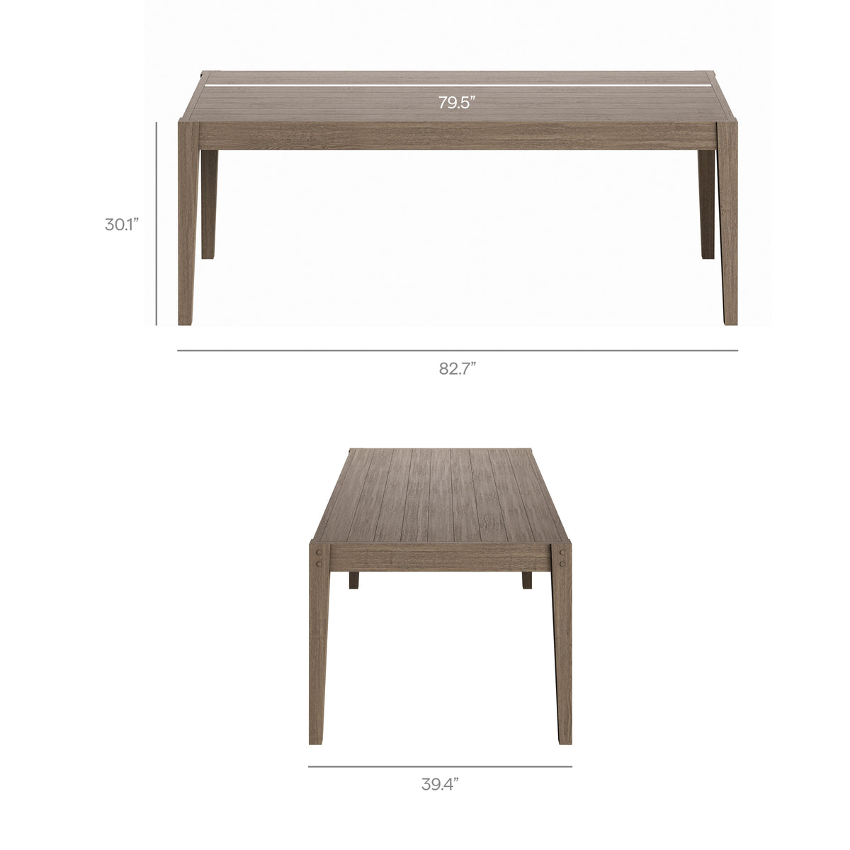 Northlake 7-Piece Outdoor Patio Teak Wood Dining Set