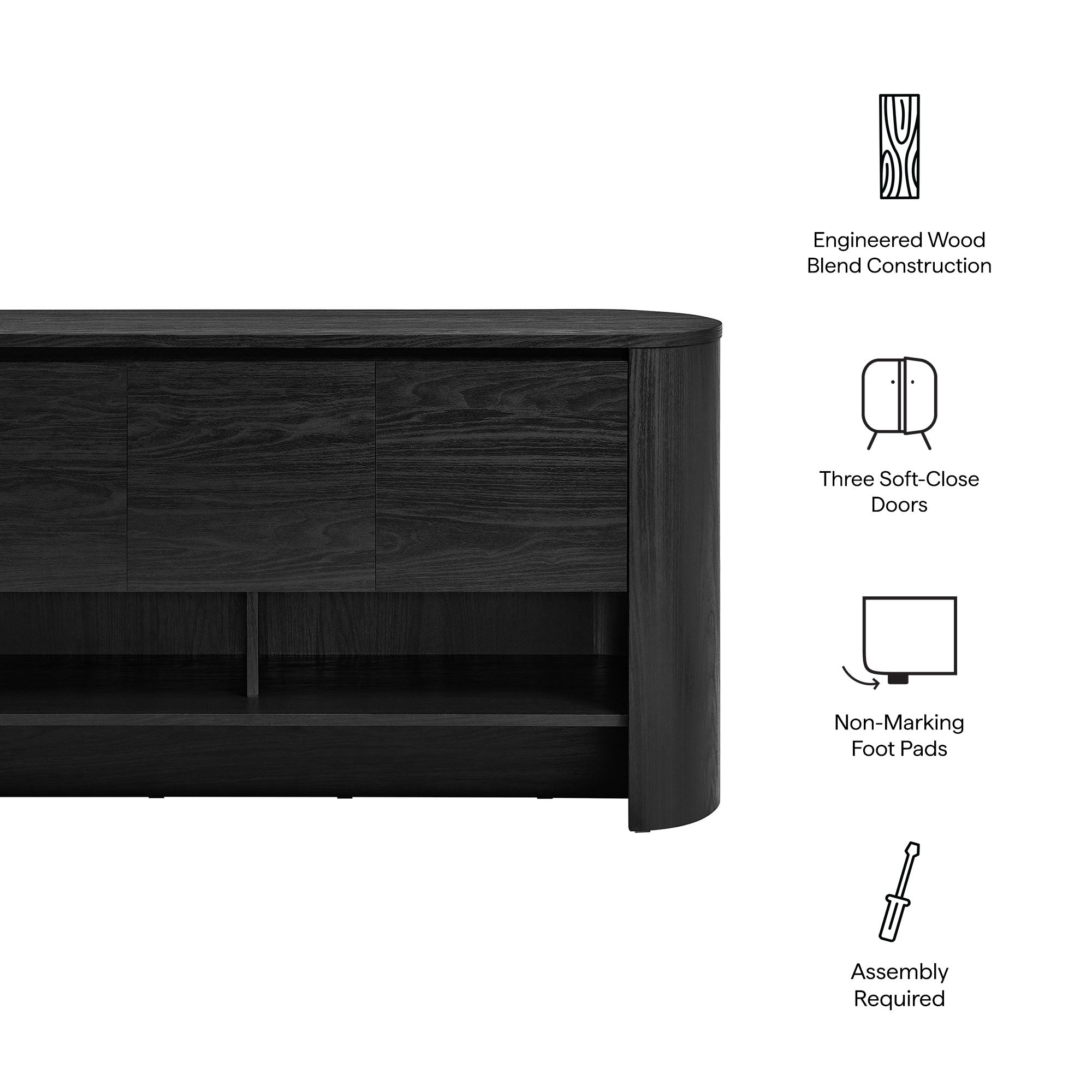 Duval 62 Inch Oval Sideboard