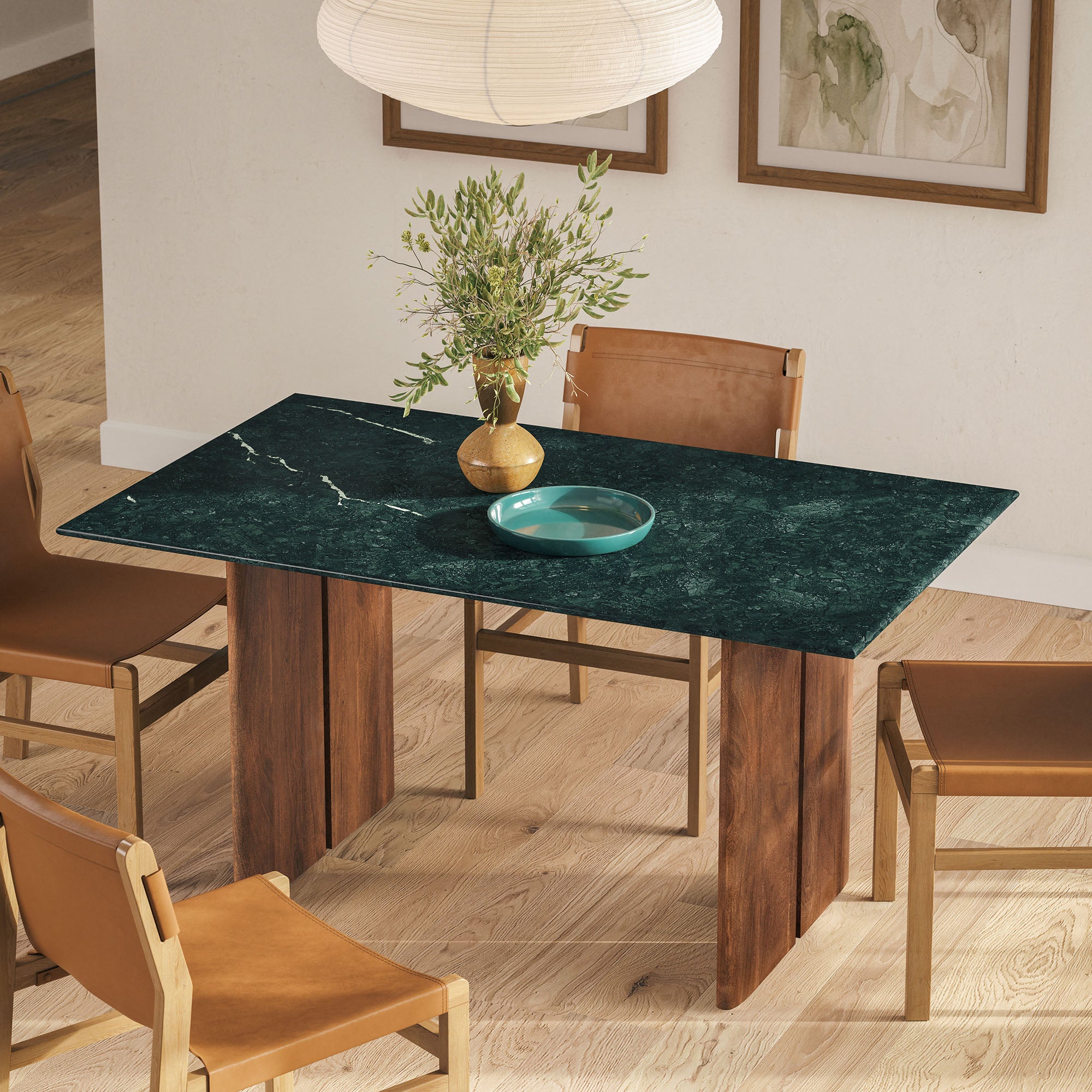 Amistad 60 Inch Marble Dining Table