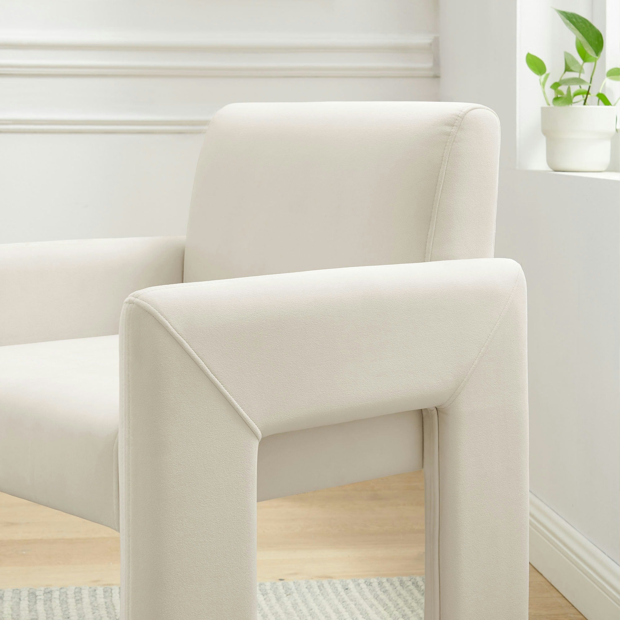 Daven Stain-Resistant Performance Velvet Dining Armchair