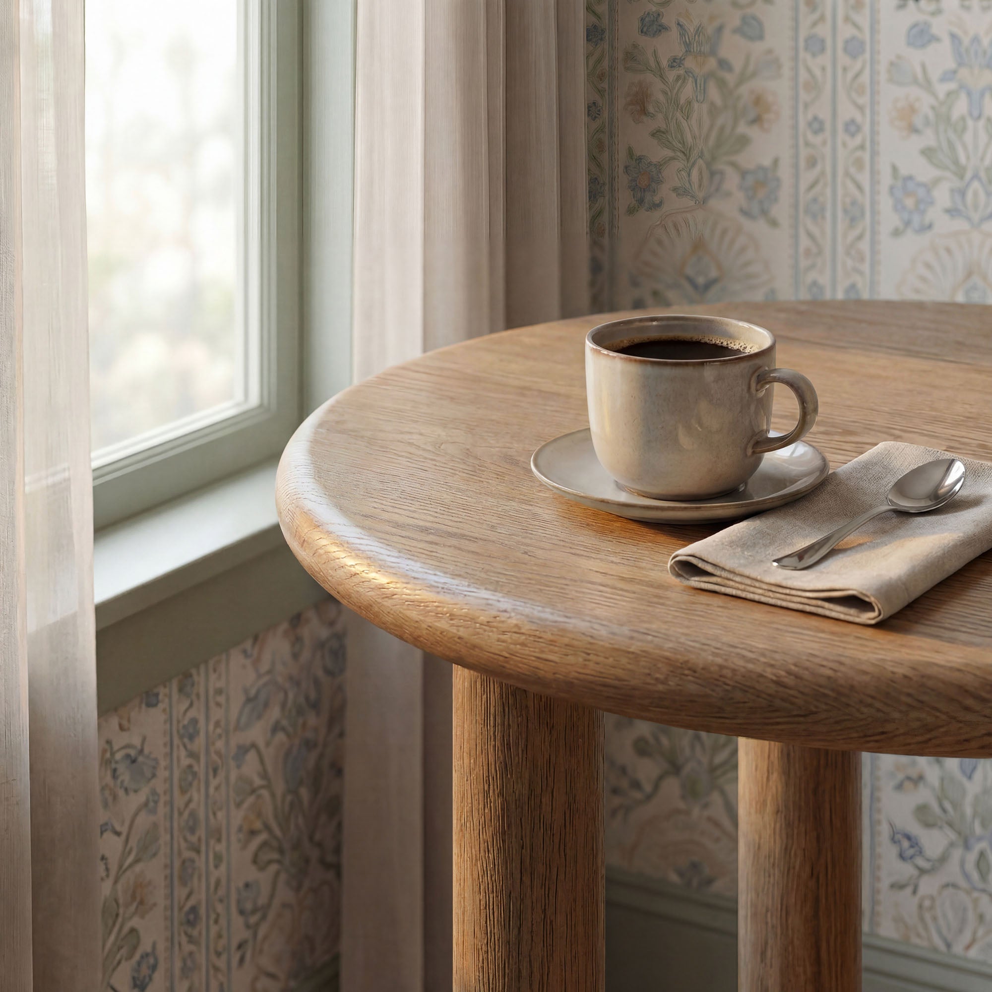 Alvia Round 30" Wood Bar Table