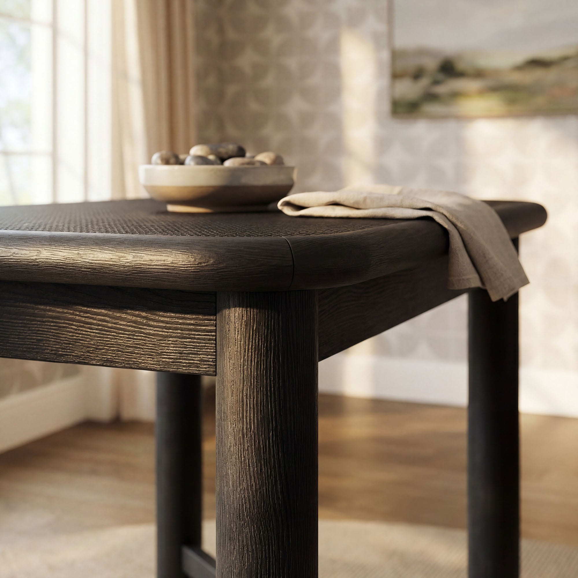 Alvia Rectangular 60" Wood Bar Table