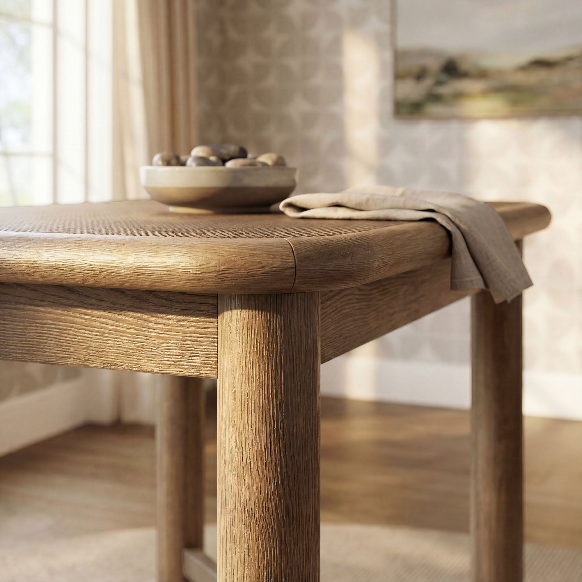 Alvia Rectangular 60" Wood Bar Table
