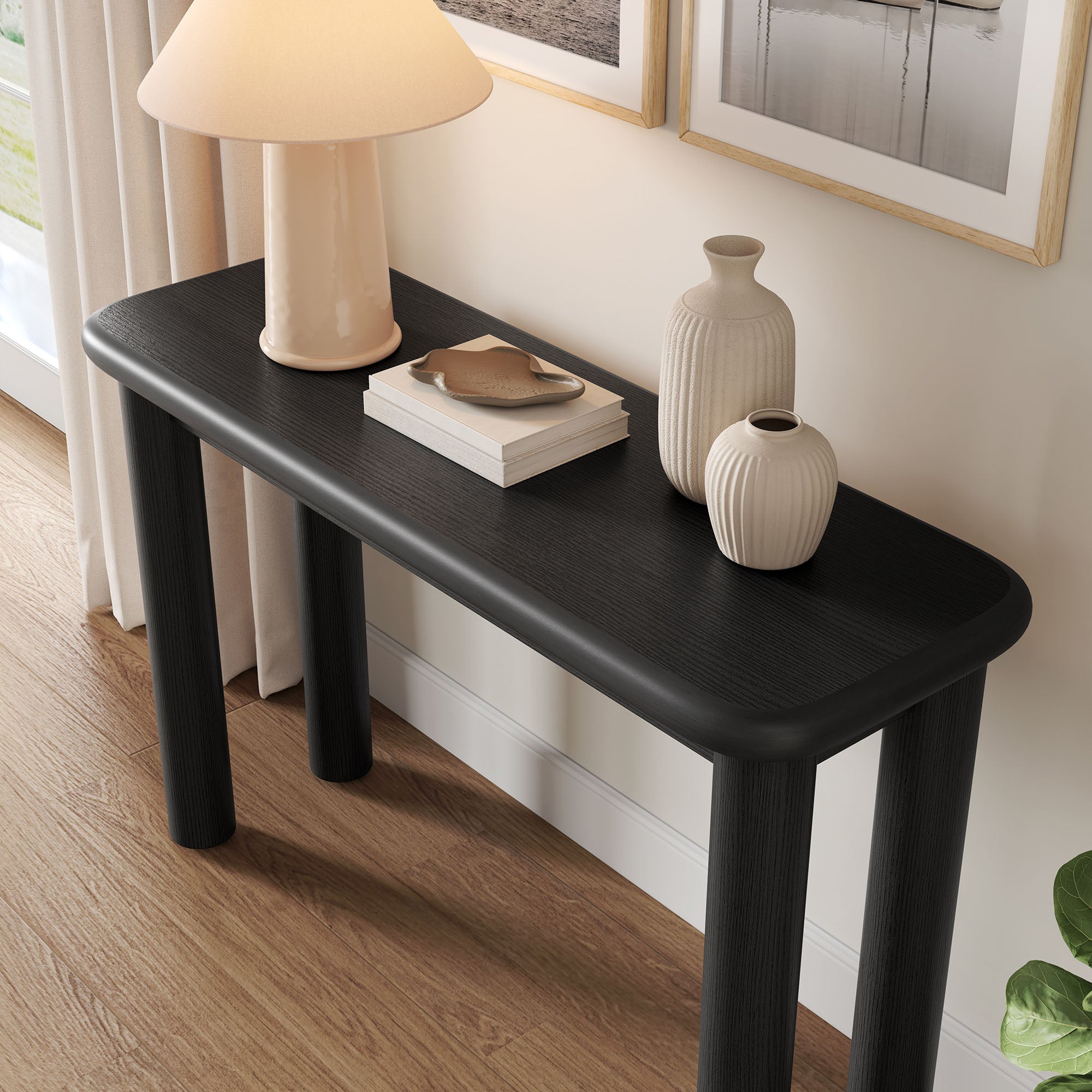 Alvia Wood Console Table