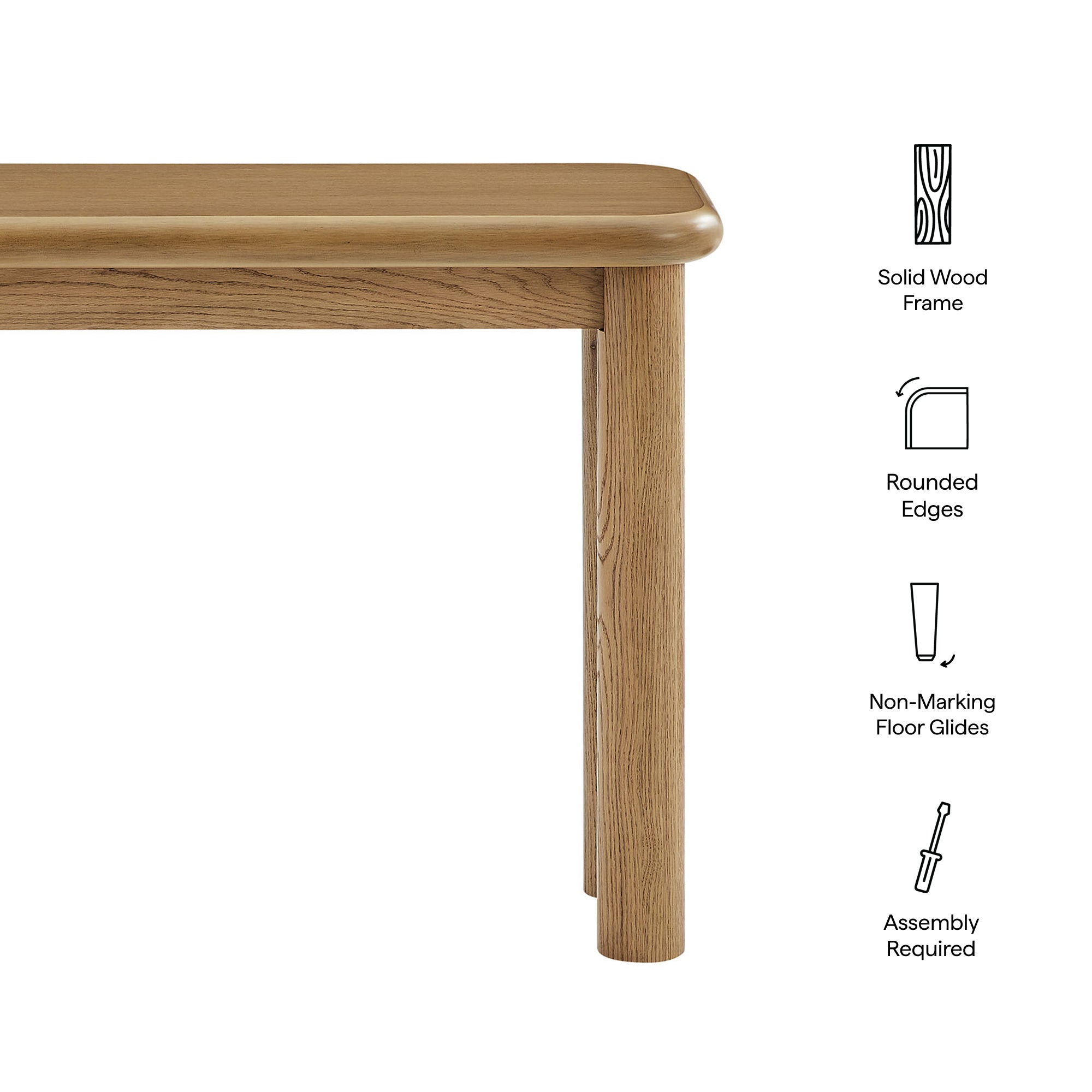 Alvia Wood Console Table