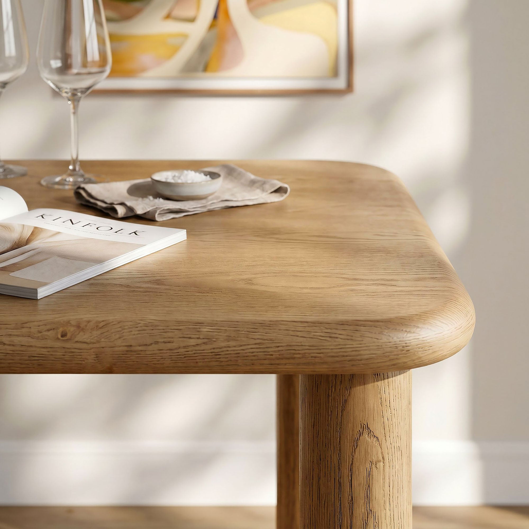 Alvia 72" Rectangular Wood Dining Table