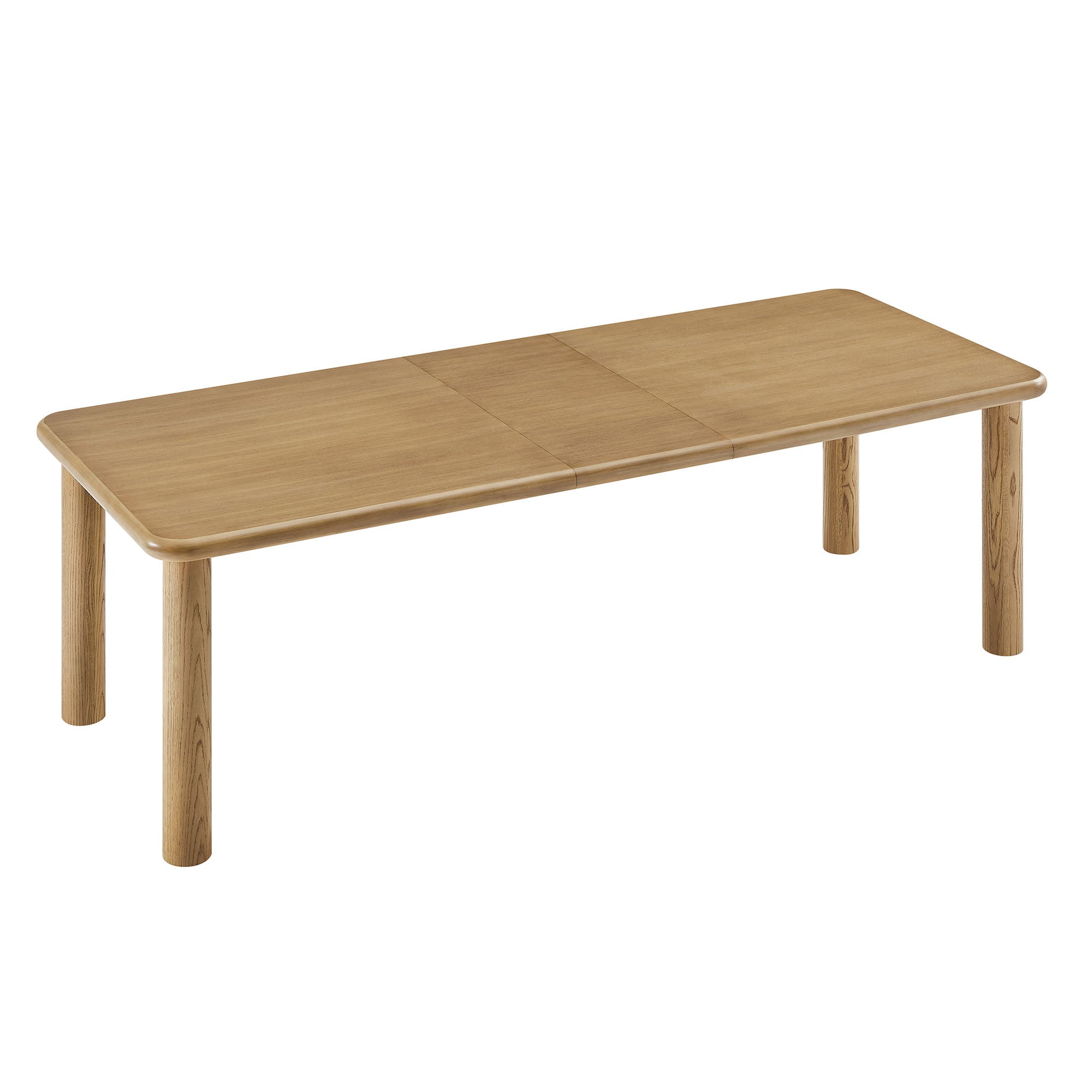 Alvia 86"–105" Extendable Rectangular Wood Dining Table