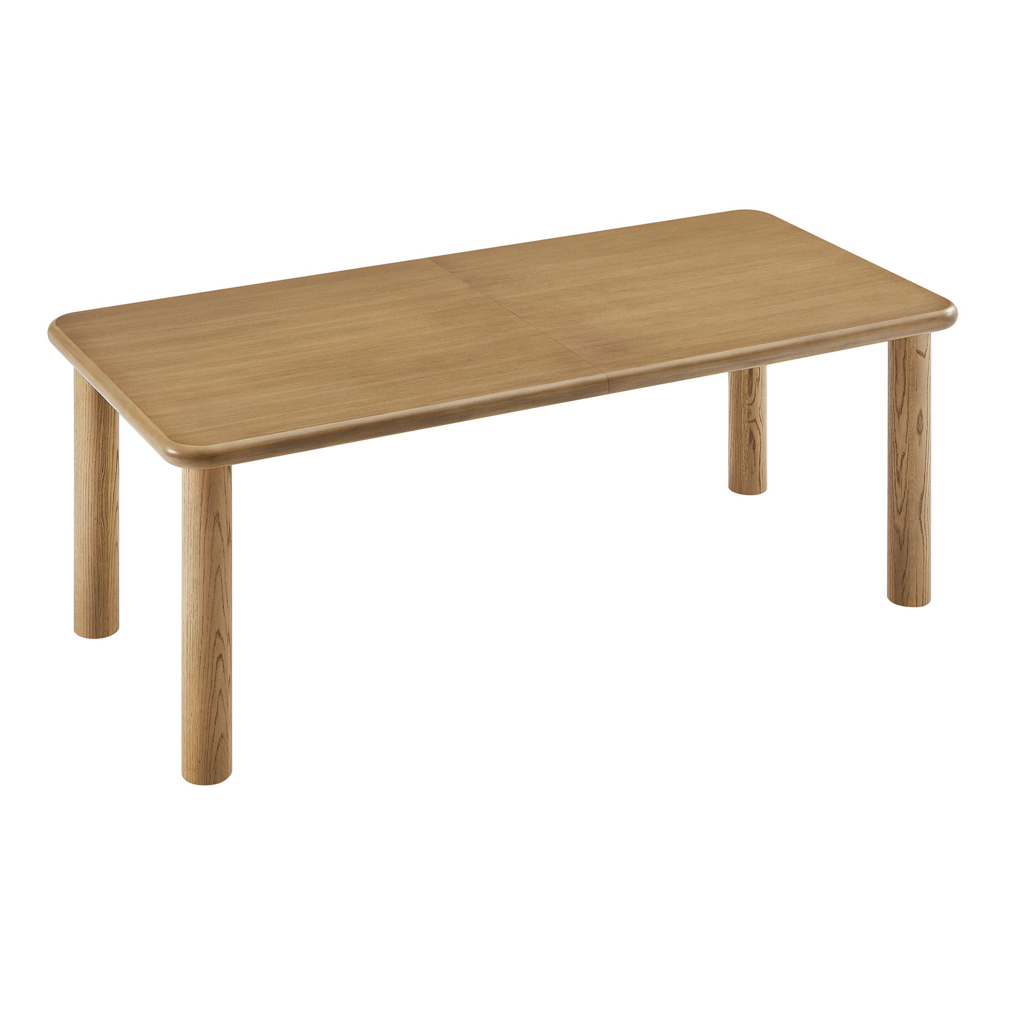 Alvia 86"–105" Extendable Rectangular Wood Dining Table