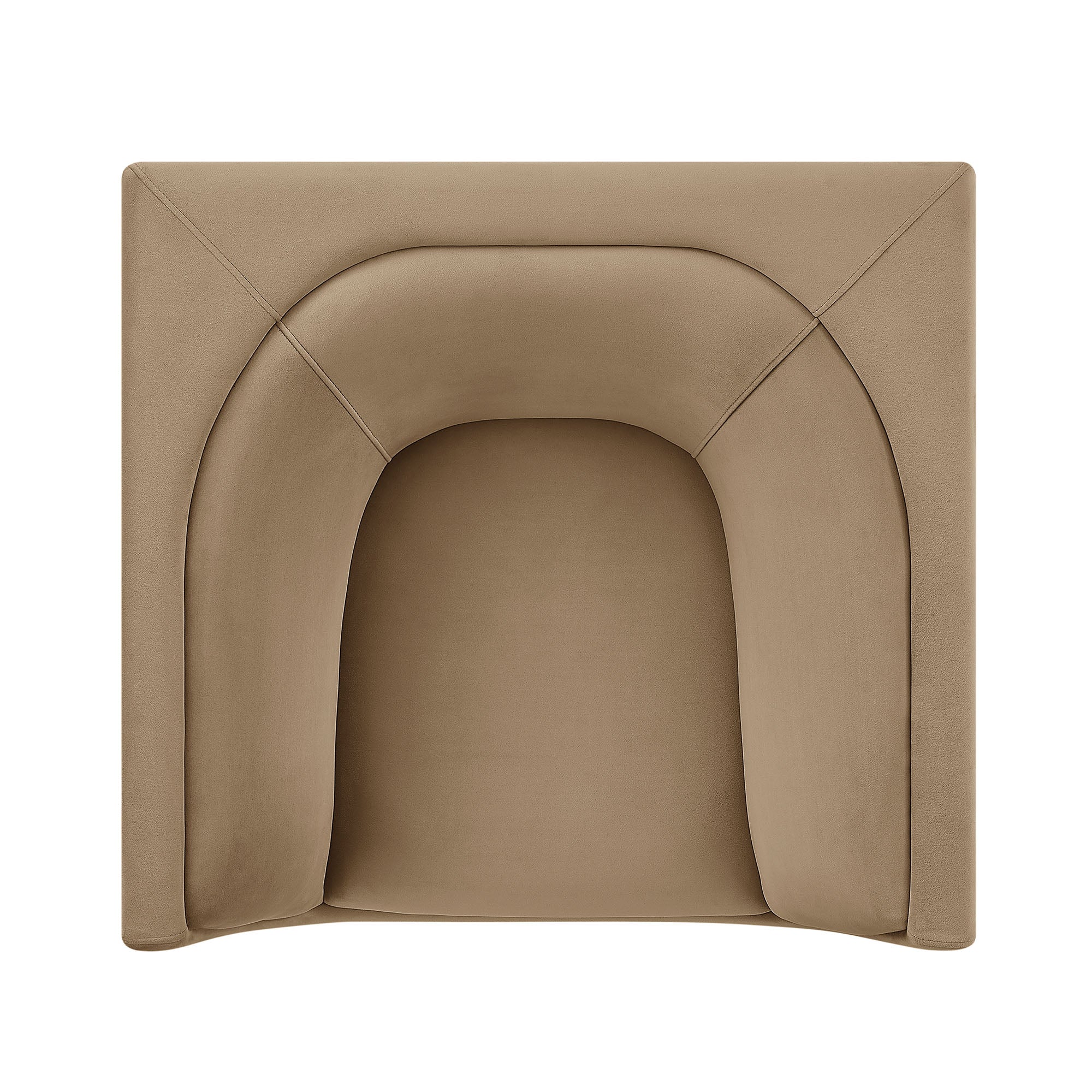 Hilda Curved Back Performance Velvet Armchair