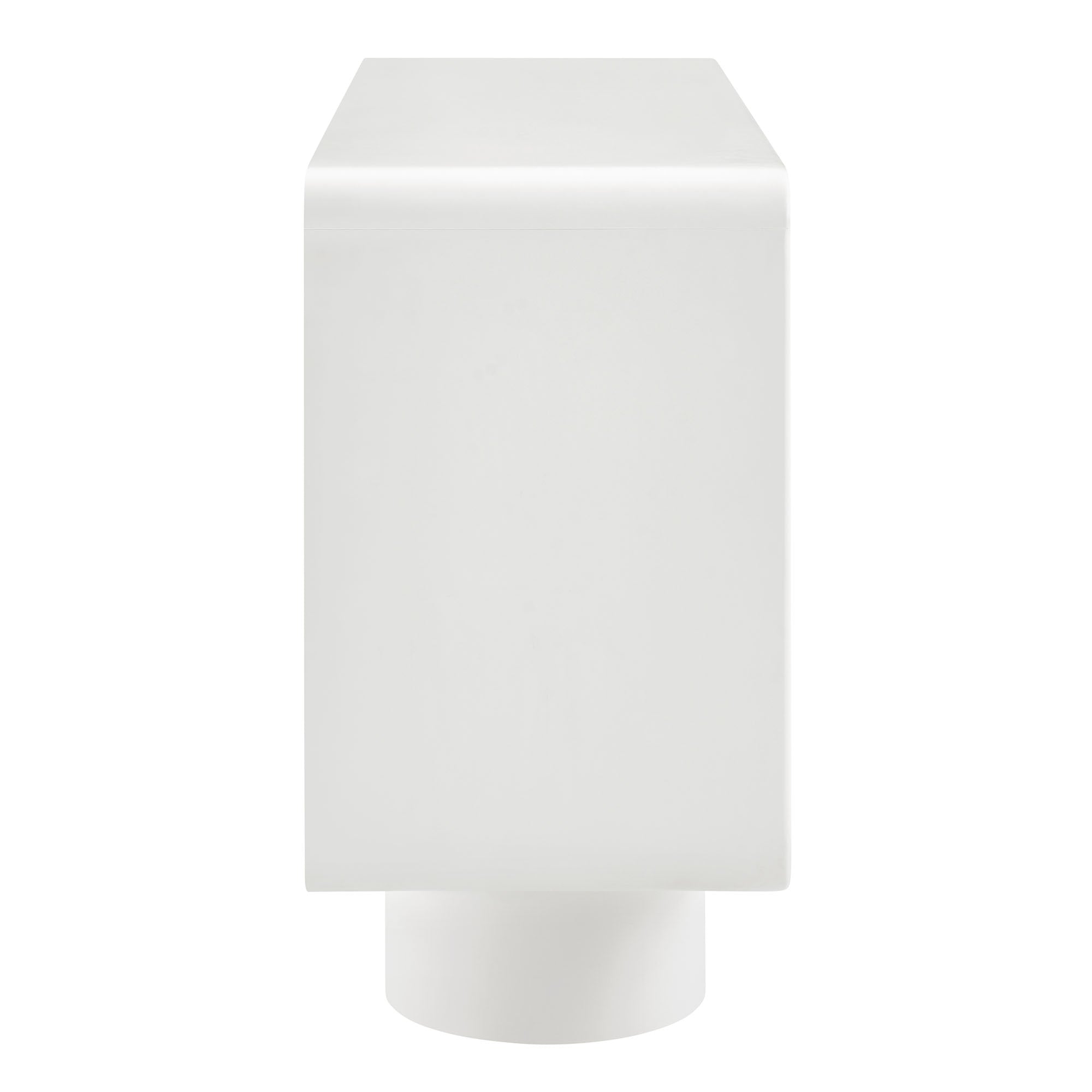 Lumo 3-Door Curved Wood Accent Cabinet