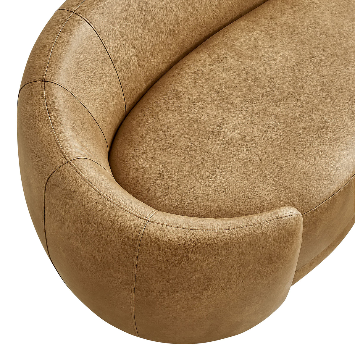 Contessa Curved Vegan Leather Sofa