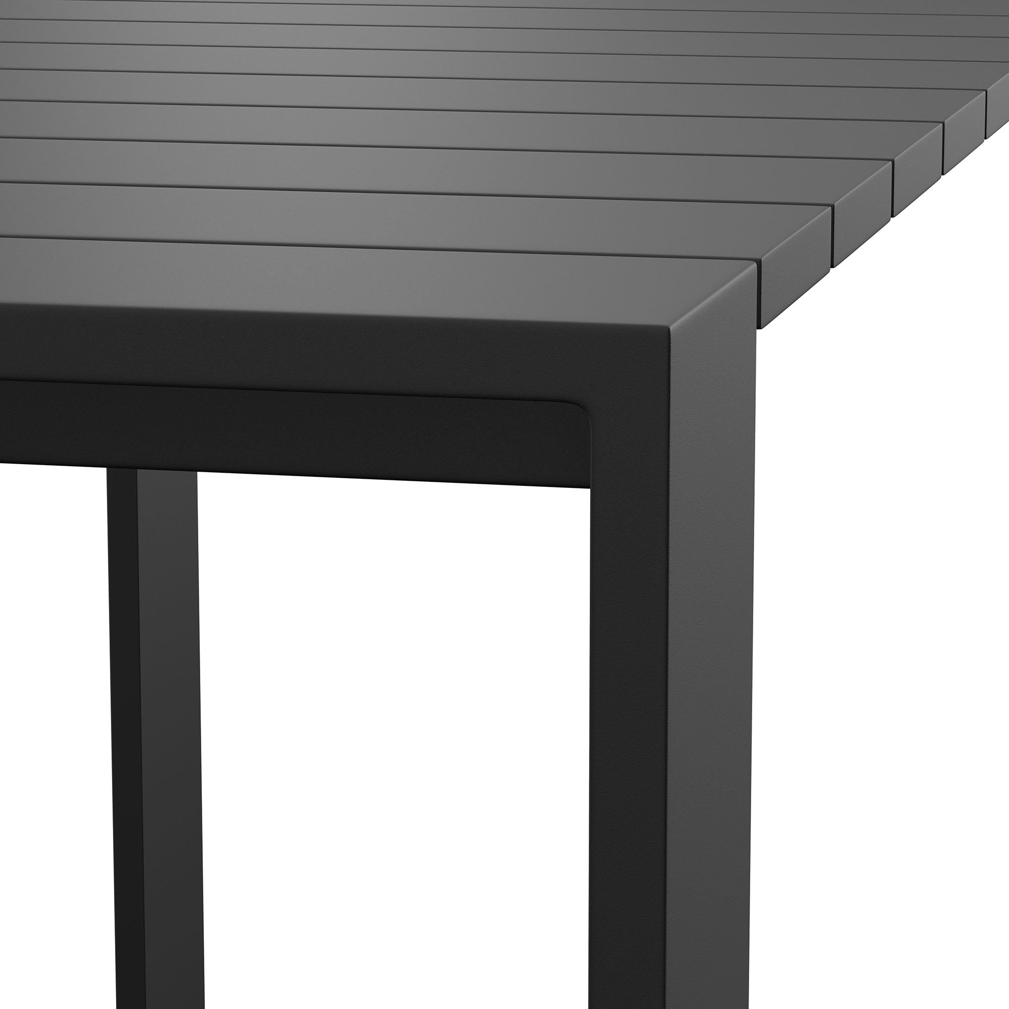 Tahoe 59 Inch Rectangle Outdoor Patio Aluminum Bar Table